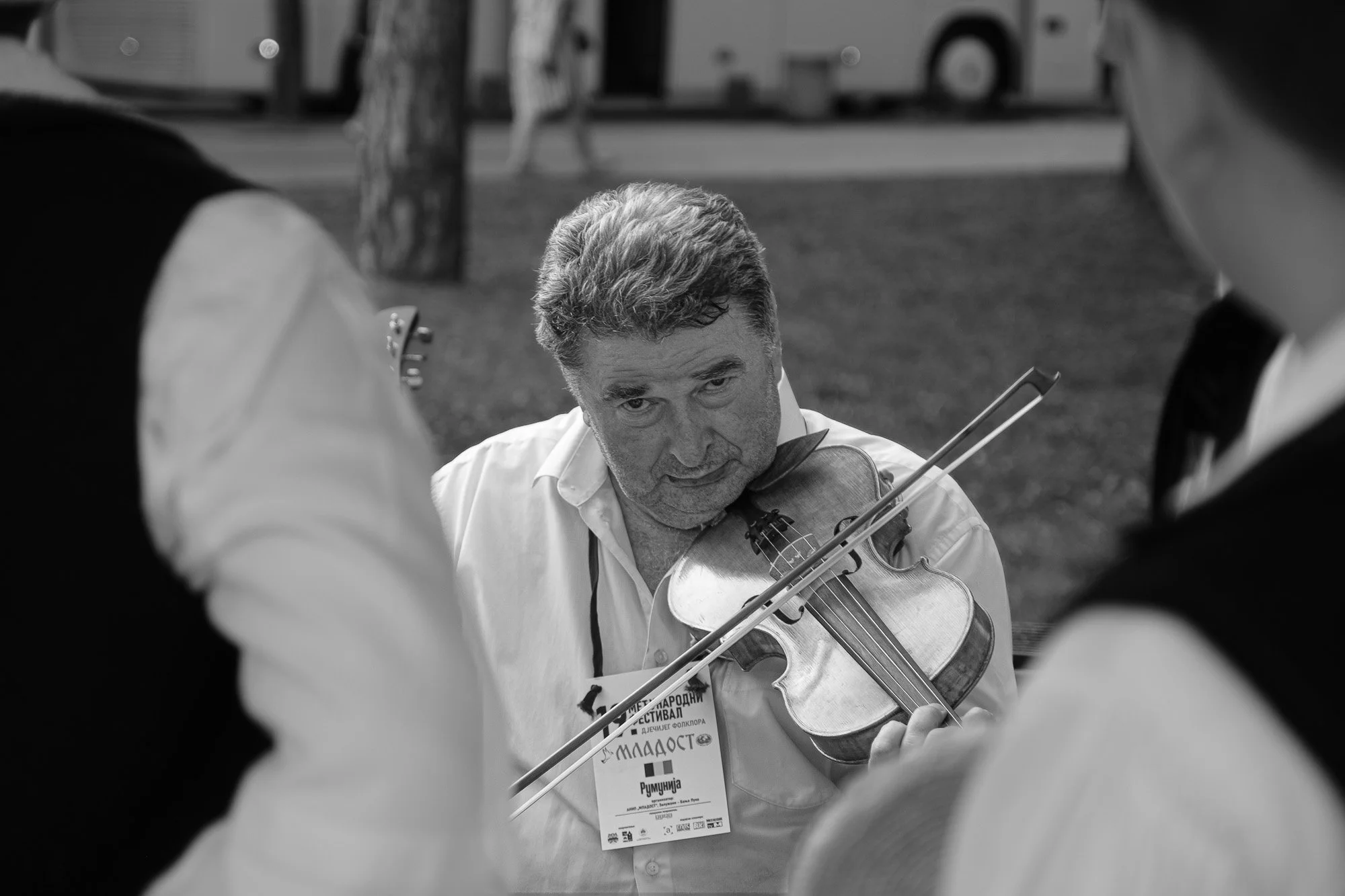 violin player in Banja Luka