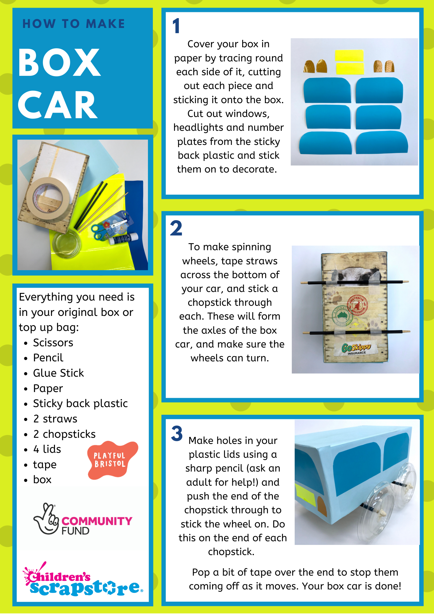 How To Make A Box Car — Children and Young People's Network Bristol
