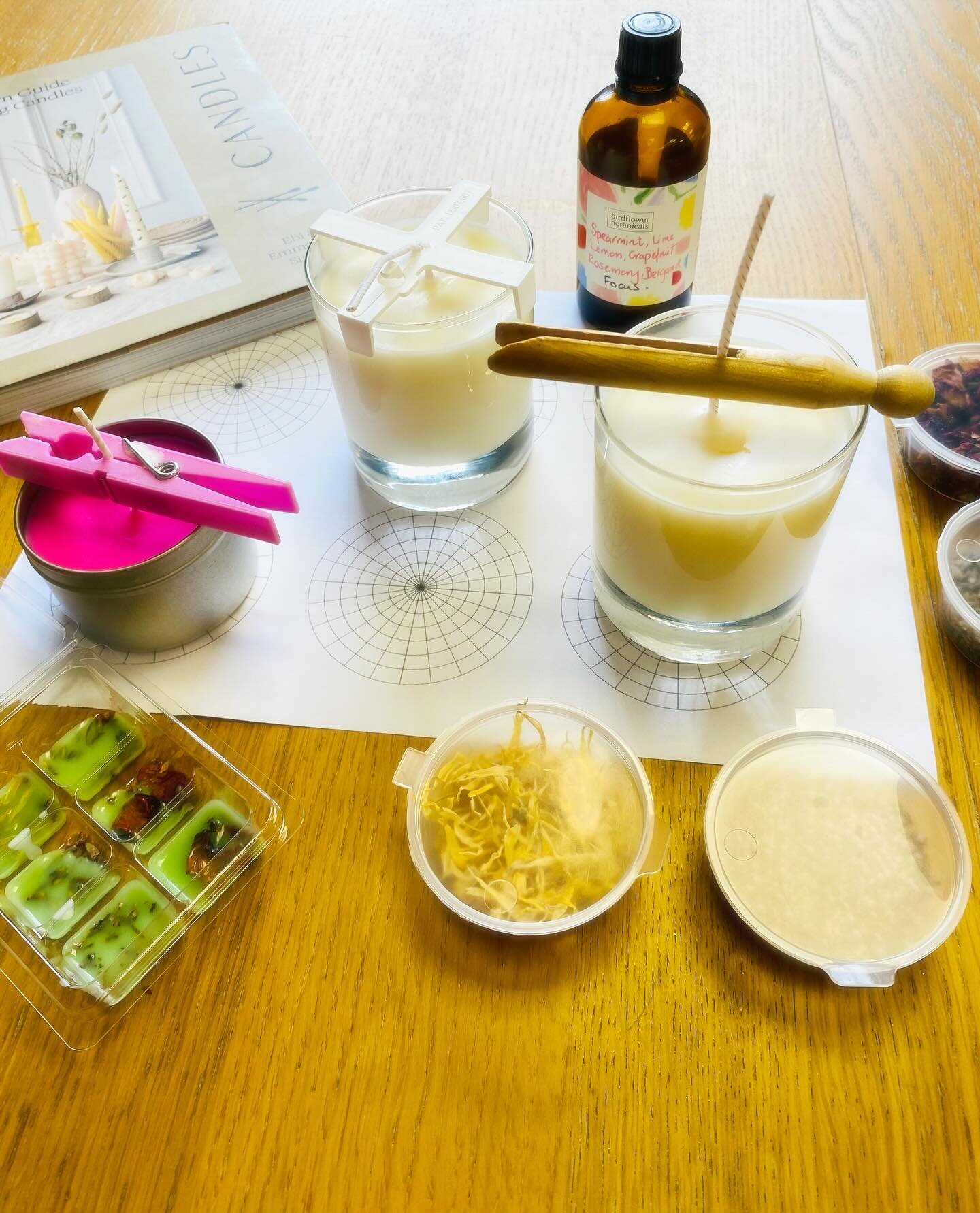 Candle making course, learning how to safely make candles &amp; get the best aromatic throw from essential oil blends.

New candles &amp; wax melts coming soon 🕯️ 🌼🌸🌺