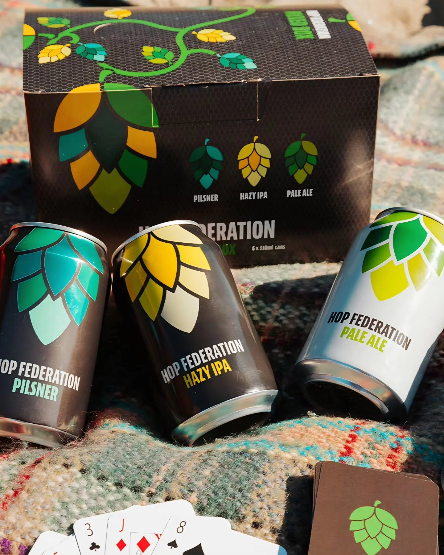 Why choose one when you can have a mix? 💙💛💚

Grab our Mixed Box for a selection of the classics. Easy drinking, fridge filling, crowd pleasing.

#hopfederation #mixedbox #pilsner #hazyipa #paleale