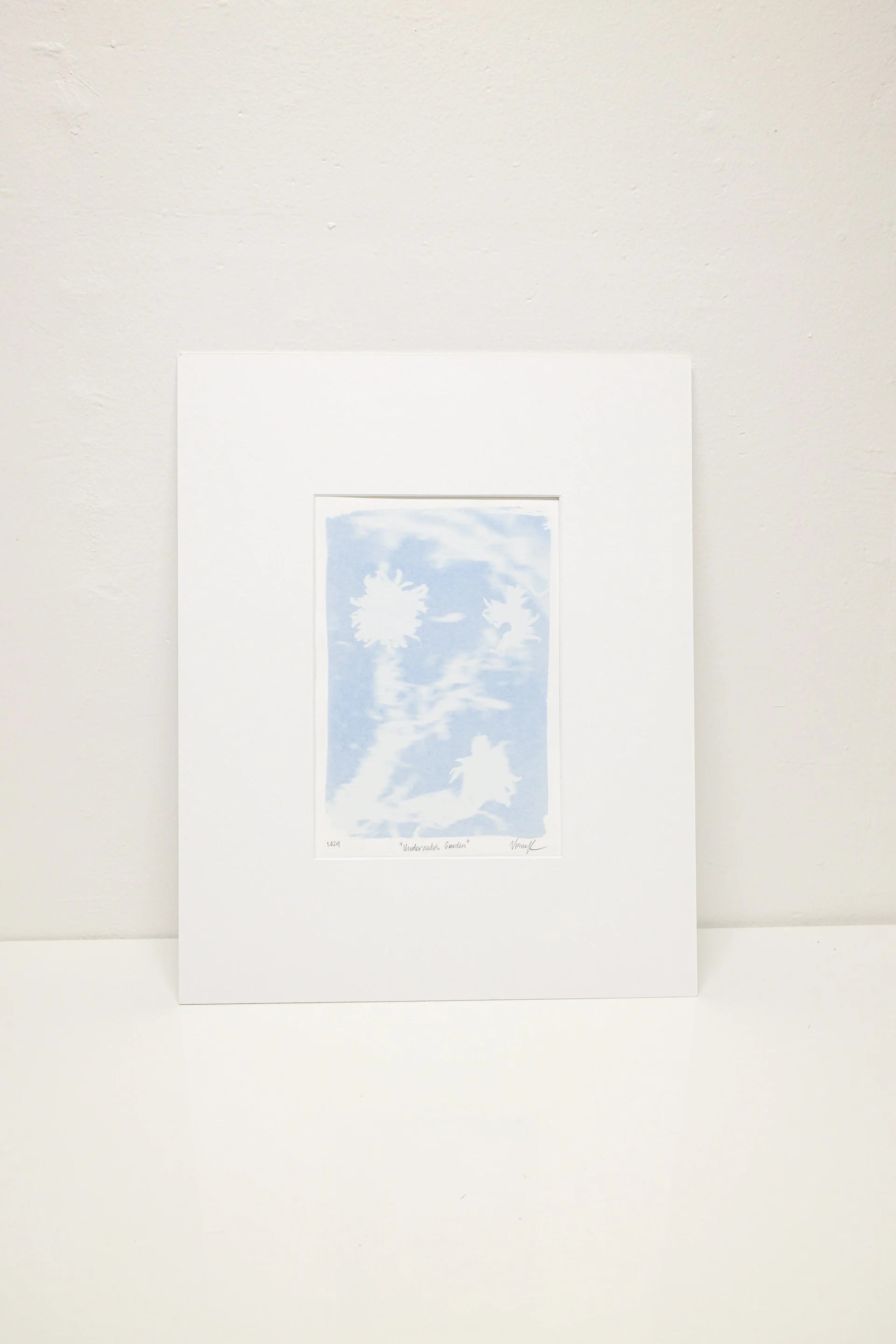 Verna Kovanen: Underwater Garden, 2024, cyanotype
