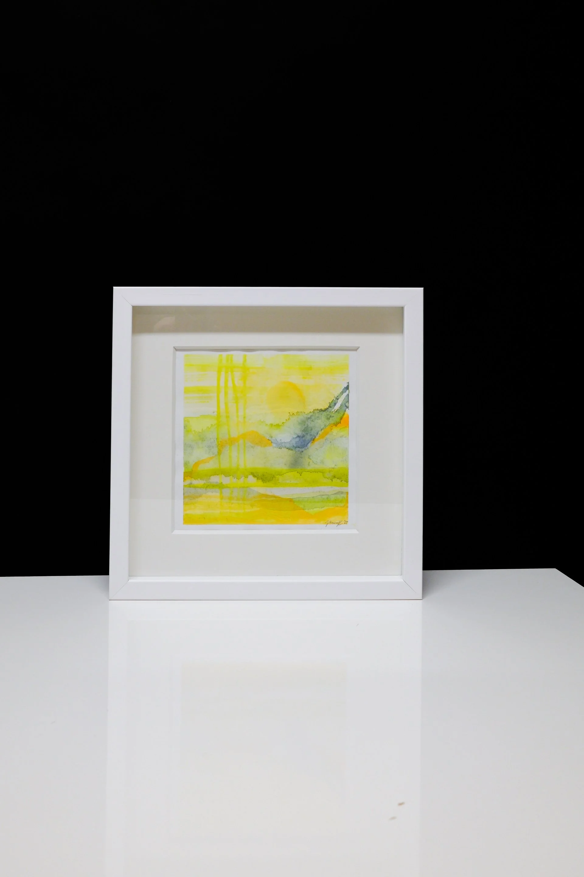 Verna Kovanen: Laaksossa, 2025, aquarelle painting