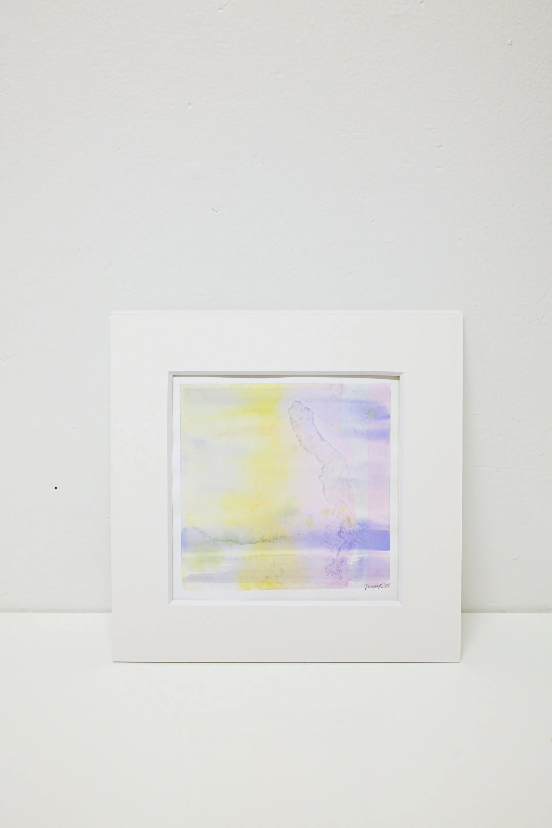 Verna Kovanen: Hehkuva maisema, 2025, aquarelle painting