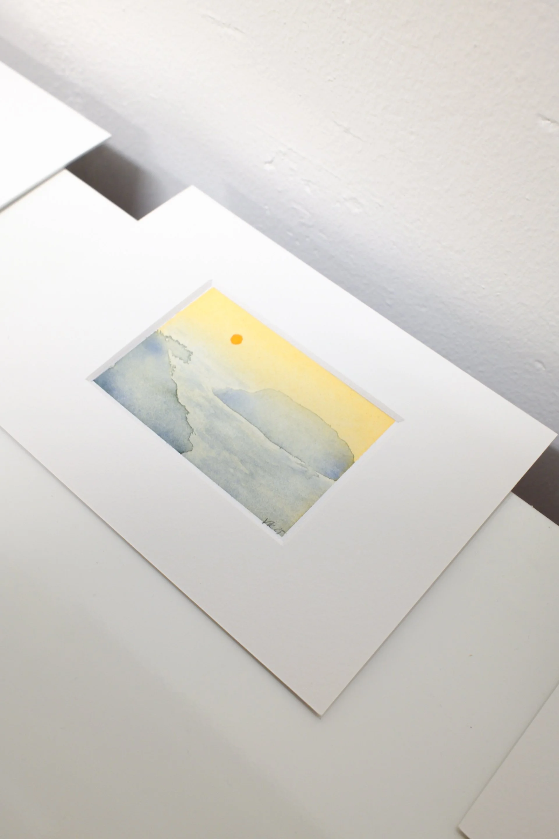 Verna Kovanen: Thirasia, 2025, aquarelle painting