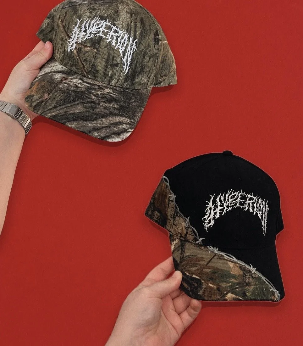 Camouflage Metal Logo Hats