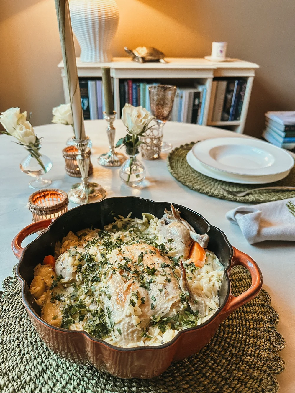 NIGELLA’S CHICKEN IN A POT WITH LEMON & ORZO — Nicolas Fairford