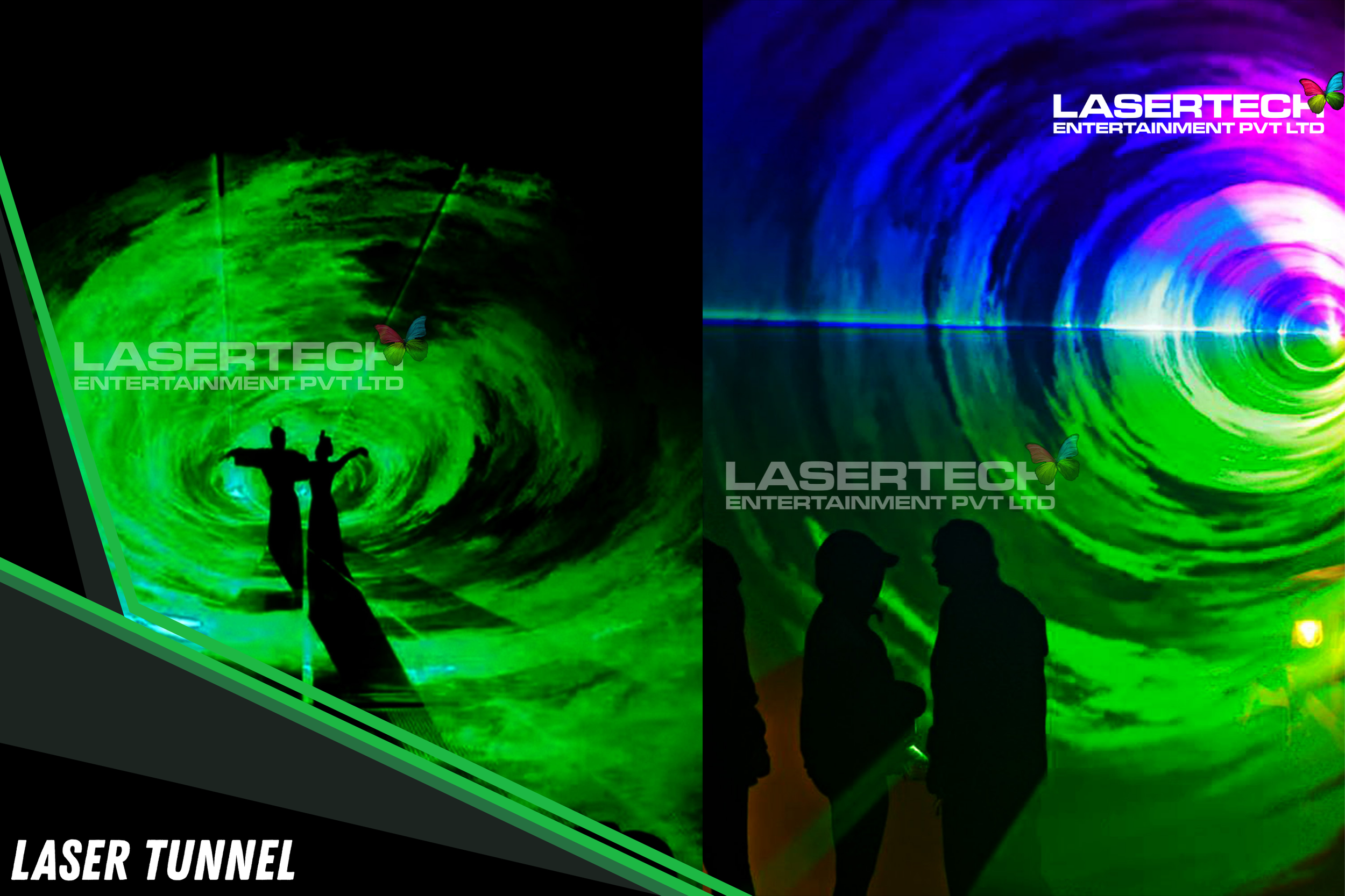 Laser tunnel walkthrough experience India events Bangalore Mumbai Delhi