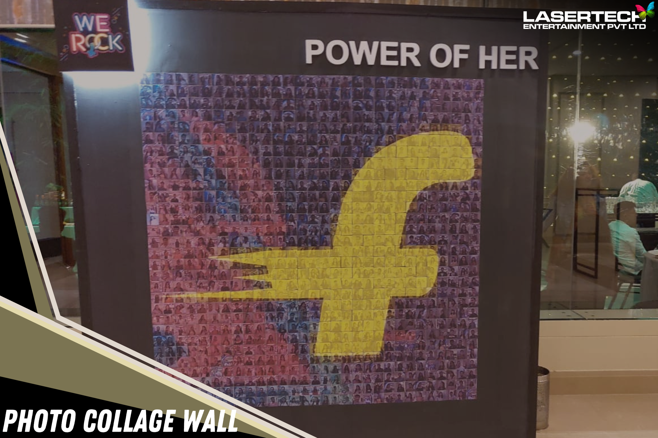 photo mosaic wall display for events weddings India Bangalore Mumbai Pune Delhi