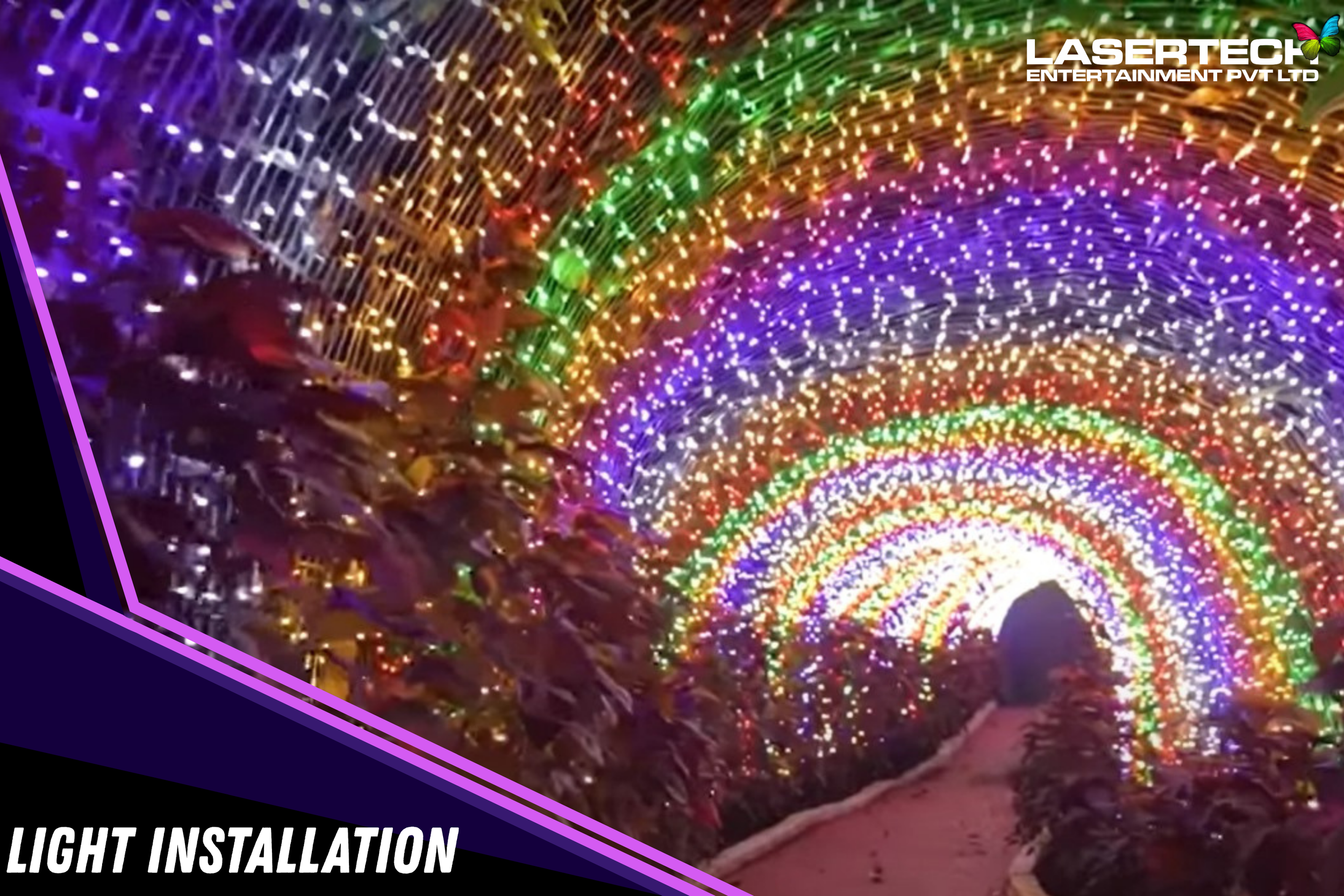 Decorative light installation services India events Bangalore Mumbai Delhi Pune