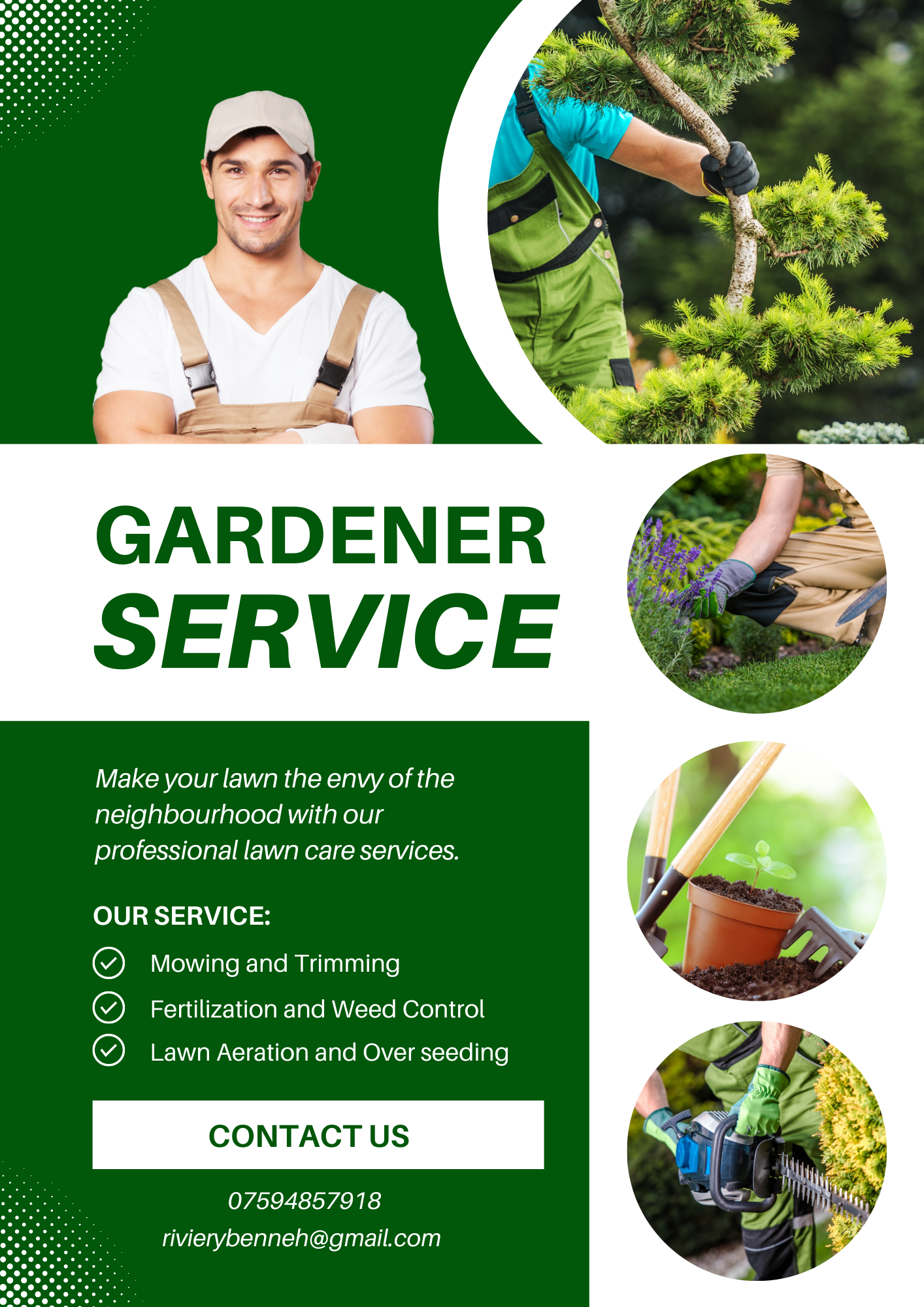 Green Modern Gardener Service Flyer.png