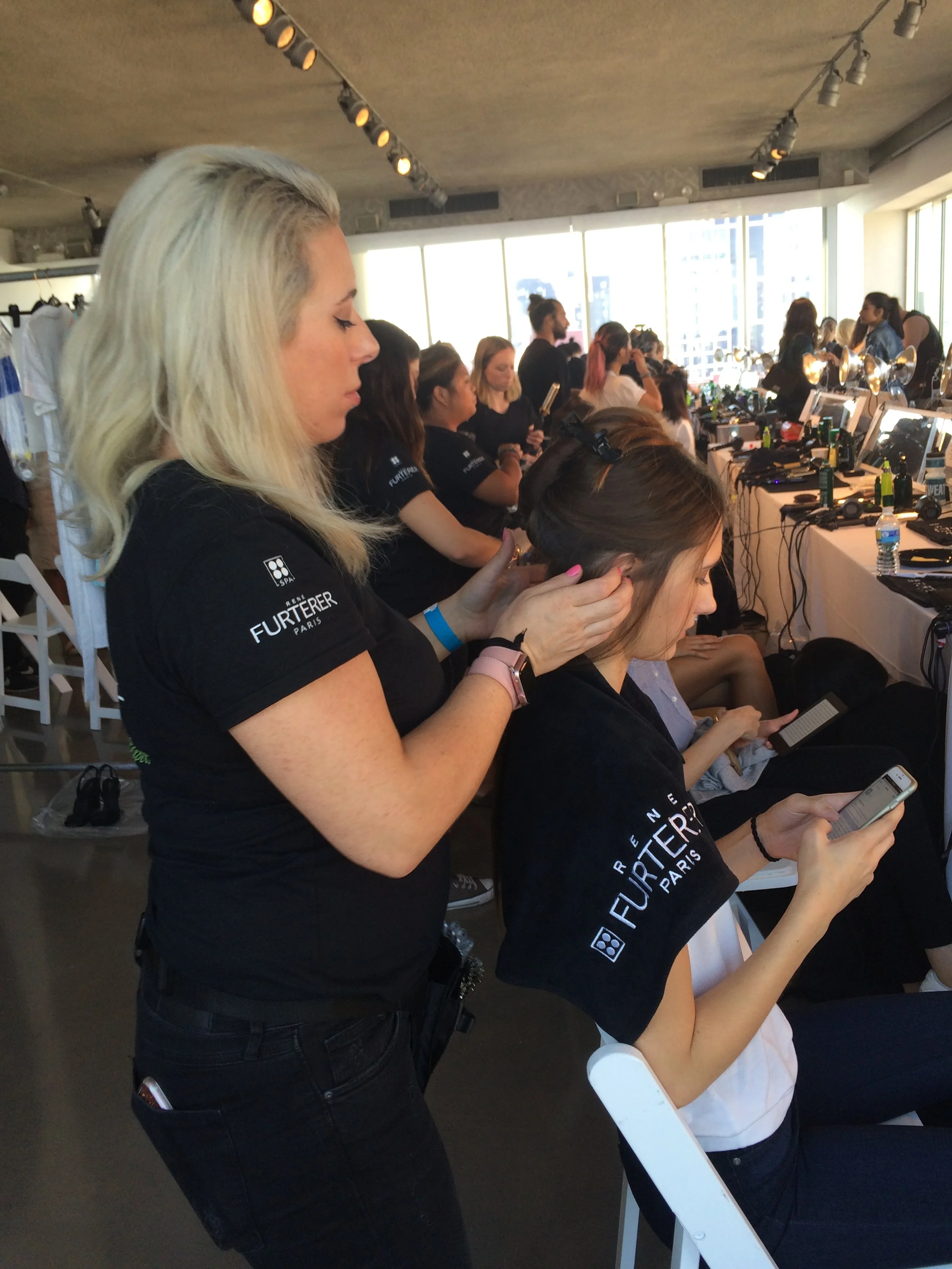 Backstage at Brooks Brothers by Zac Posen SS17
