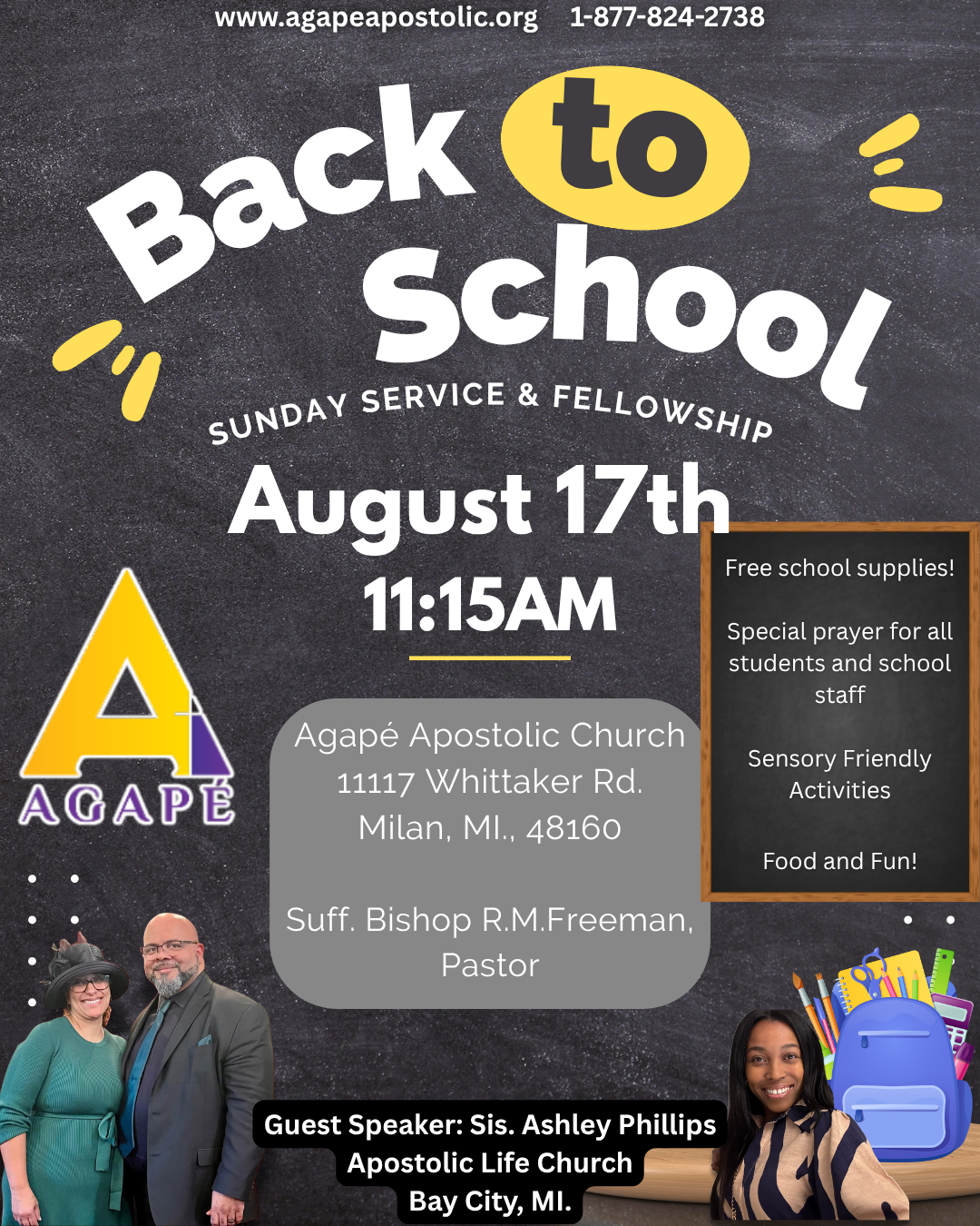 Agape Church's Back to School Event