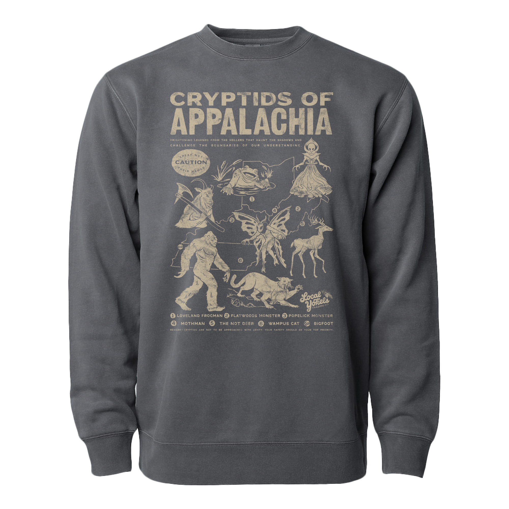 Cryptids of Appalachia | Pepper Crewneck Sweatshirt