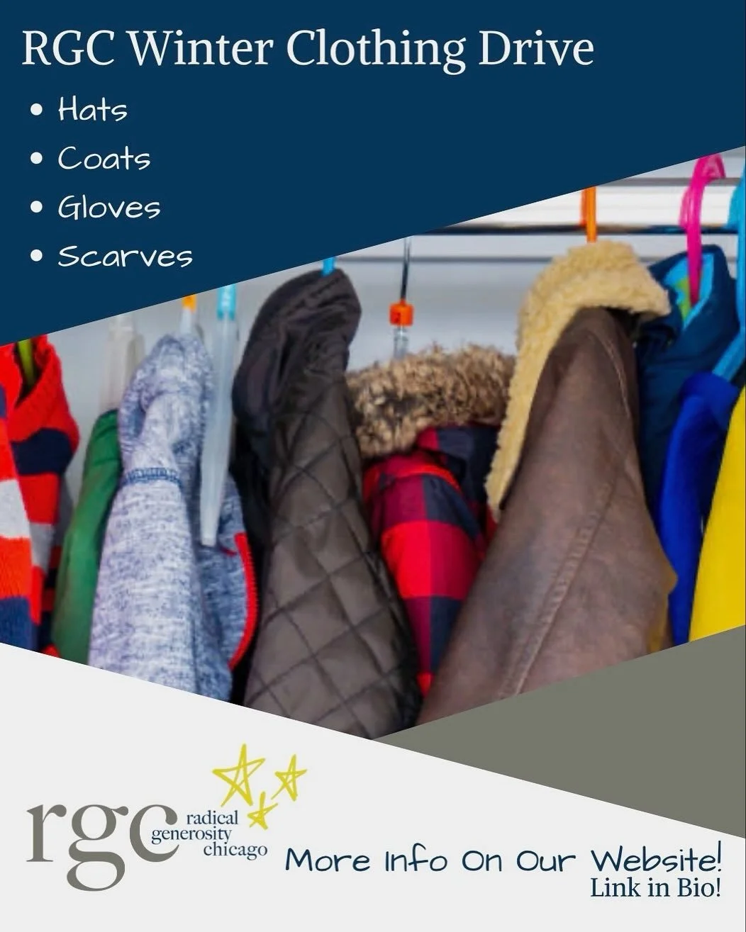 🎉 ✨ It’s HERE — our 12th Annual Winter Gear + Halloween Costume Drive!! 🧥 🎃 👻
We’re gearing up for a SPOOKTACULAR season of giving and we need YOU! 💜 From now through October 17, Radical Generosity Chicago is teaming up with t