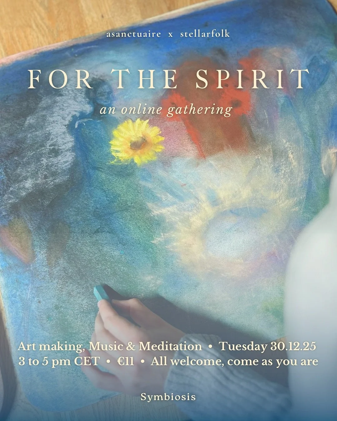 It&rsquo;s back....! @asanctuaire and I warmly invite you to join us for a cosy online gathering with heart-led meditation, mystical live music and guided art activity: a resting space to nurture the spirit 🕊️🌜

In these times of great turmoil, cul