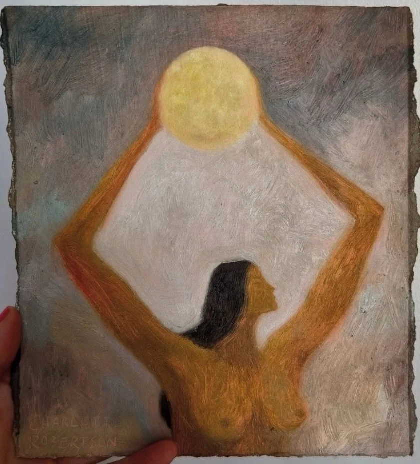 Before clocks and calendars
there was the Moon
And we knew her as medicine
As the original timekeeper
of sap, seed, tide and blood

Rewild, my sweet child
and remember that you are the land
Your energy ebbs and flows
like water under moonlight
Your r