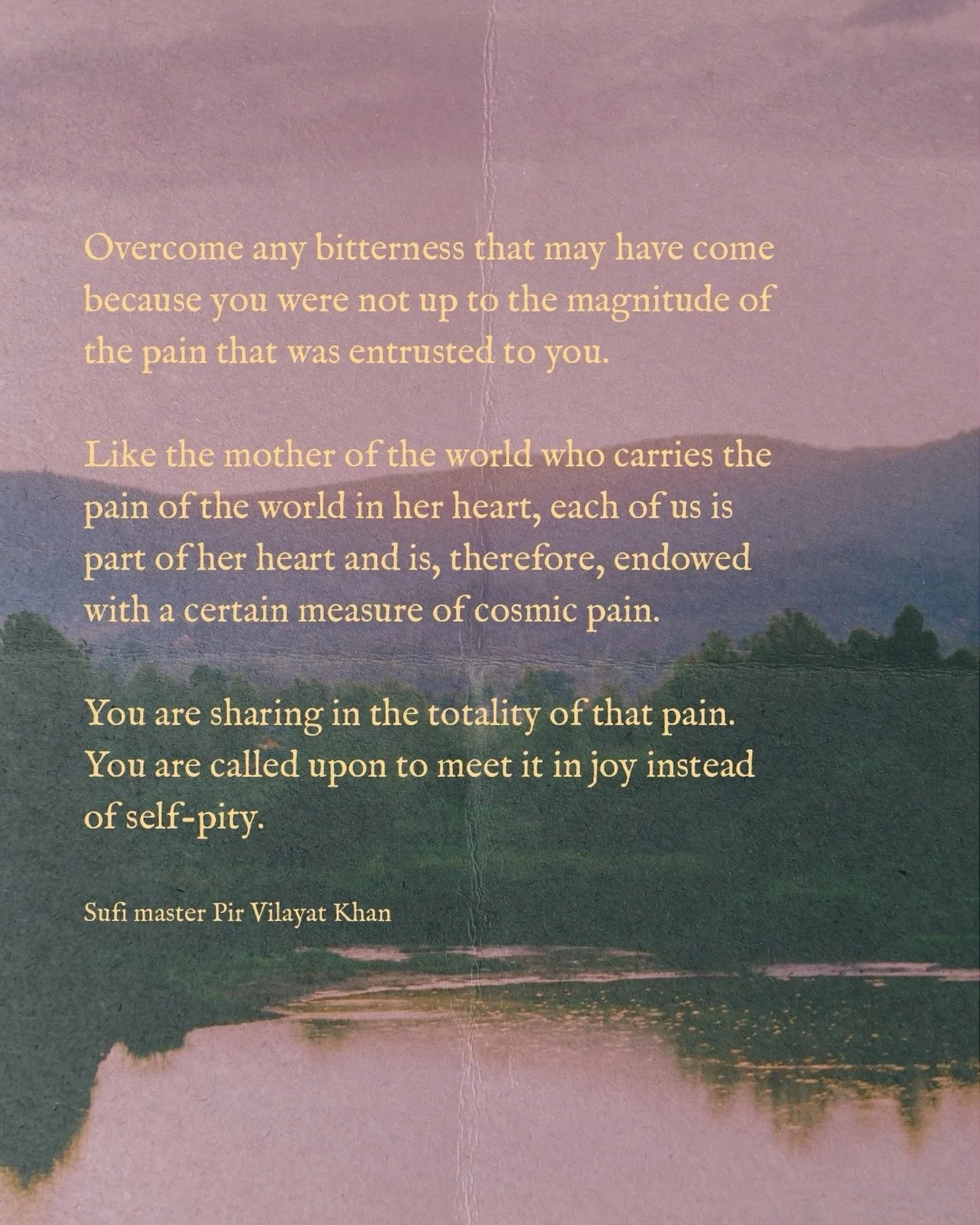 And here&rsquo;s the beautiful part: in the willingness to take responsibility for integrating our own pain and trauma, we are, quite literally, clearing our share from the collective field of pain and trauma; and as we do, we are lessening the overa