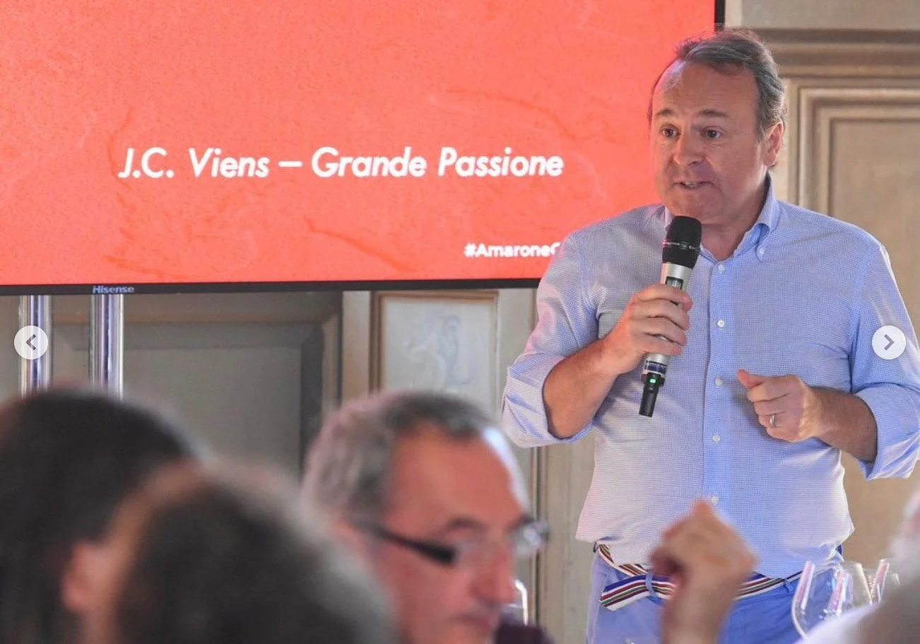 JC Viens presenting a masterclass on the phenomenon of Amarone on behalf of the Consorzio Tutela Vini Valpolicella.