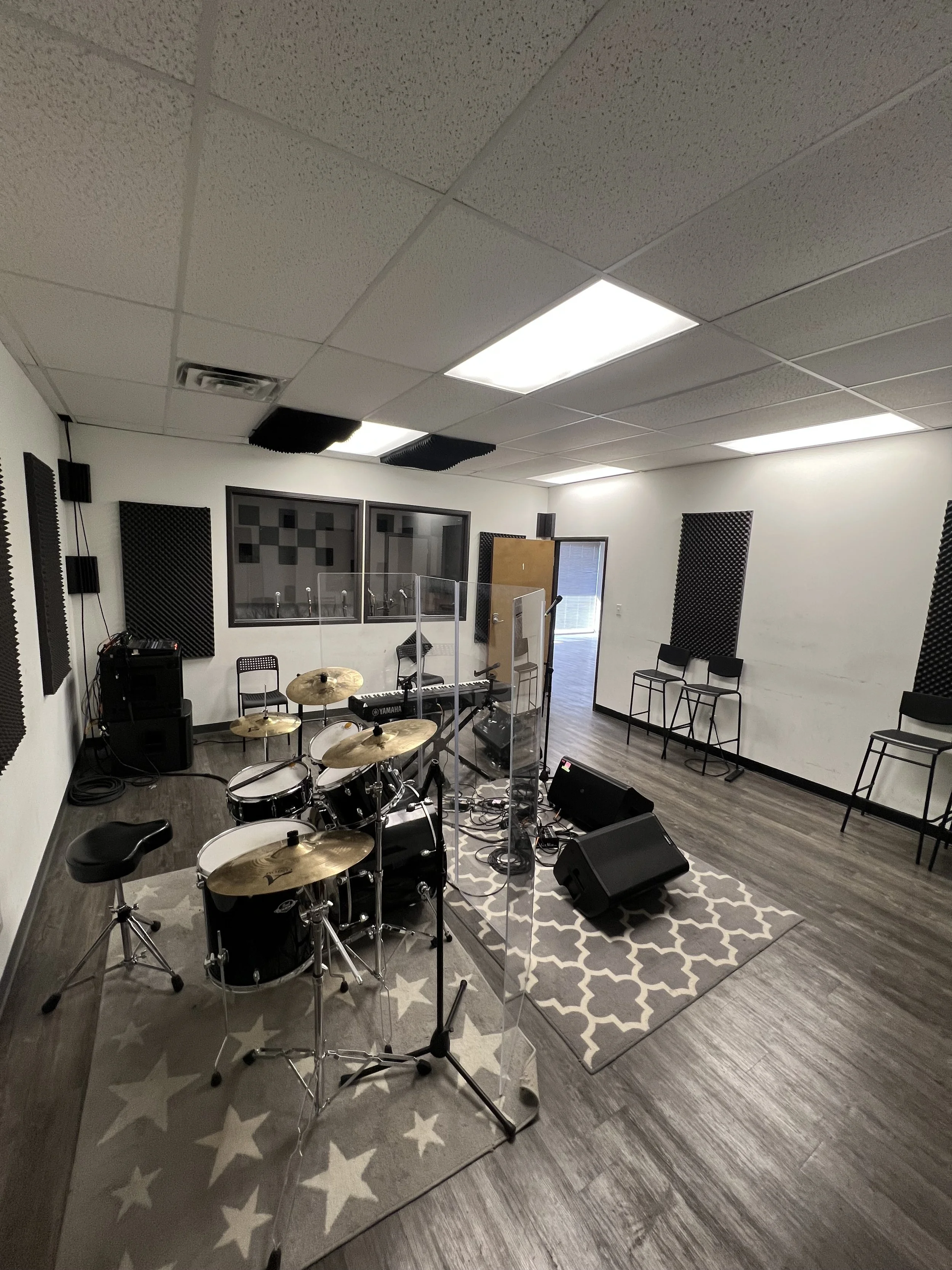 Hourly and Daily Band Rehearsal Rooms