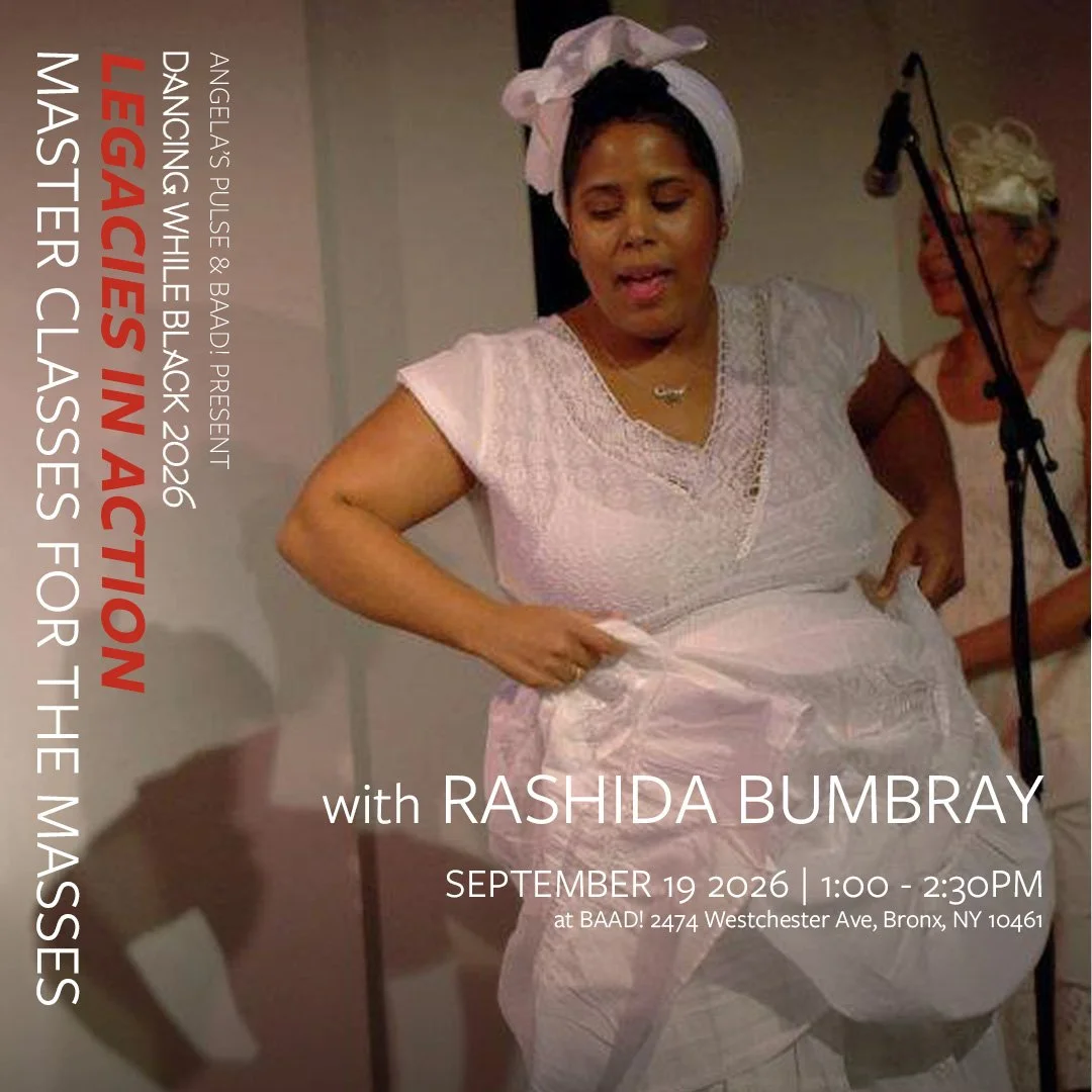 Dancing While Black 10th Anniversary Public Masterclasses with Rashida Bumbray  