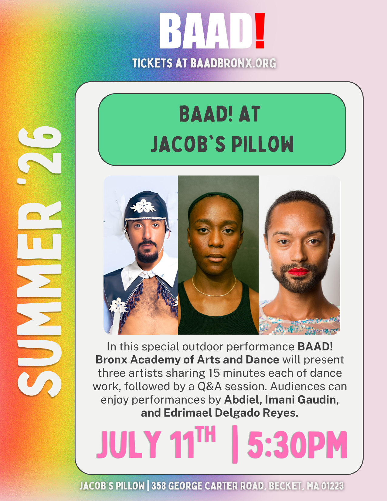 BAAD! at  Jacob's Pillow