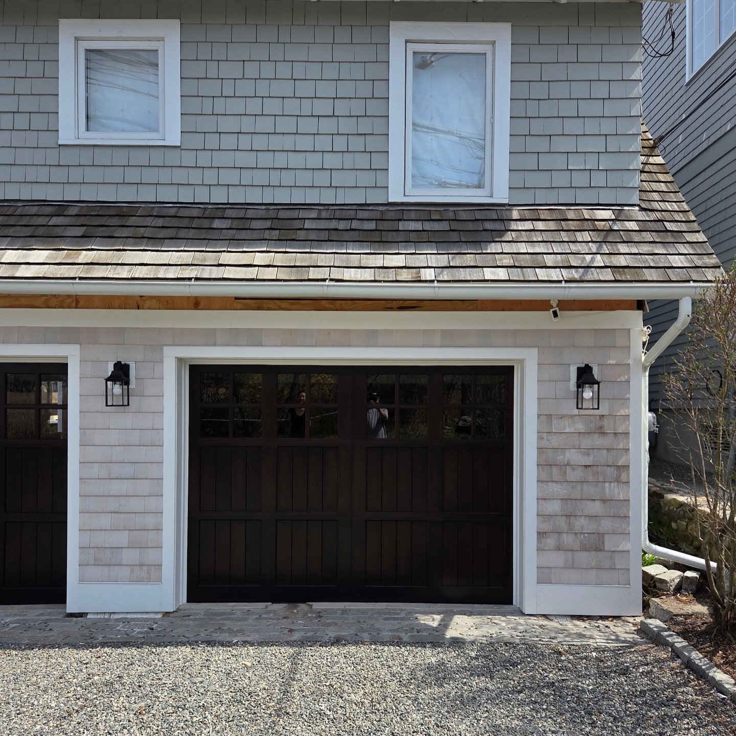 Gorgeous traditional wood door we built and installed today! Love this beautiful stain the homeowners chose!