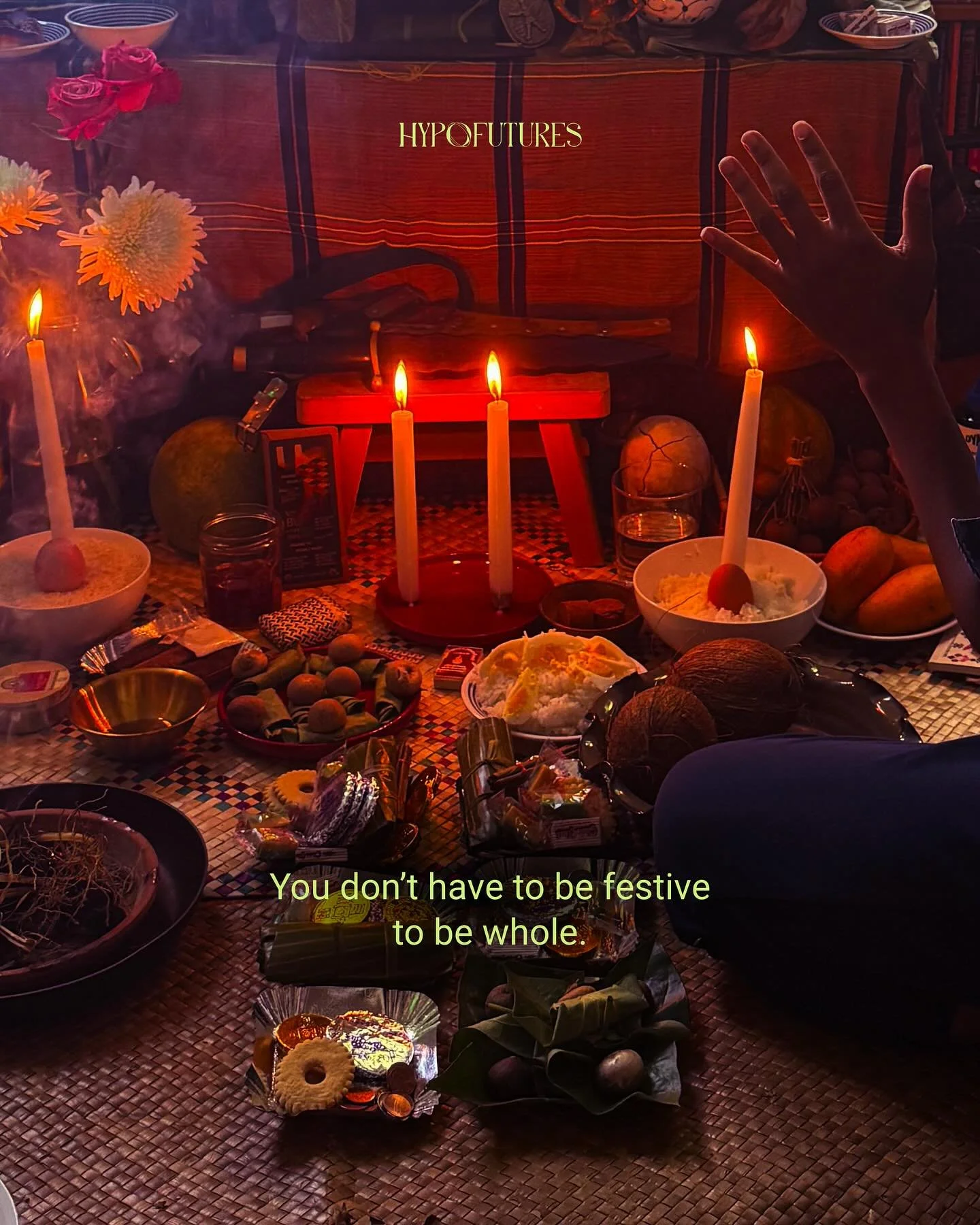 You don&rsquo;t have to be festive to be whole.

〰️
Share with someone
who needs softness today.