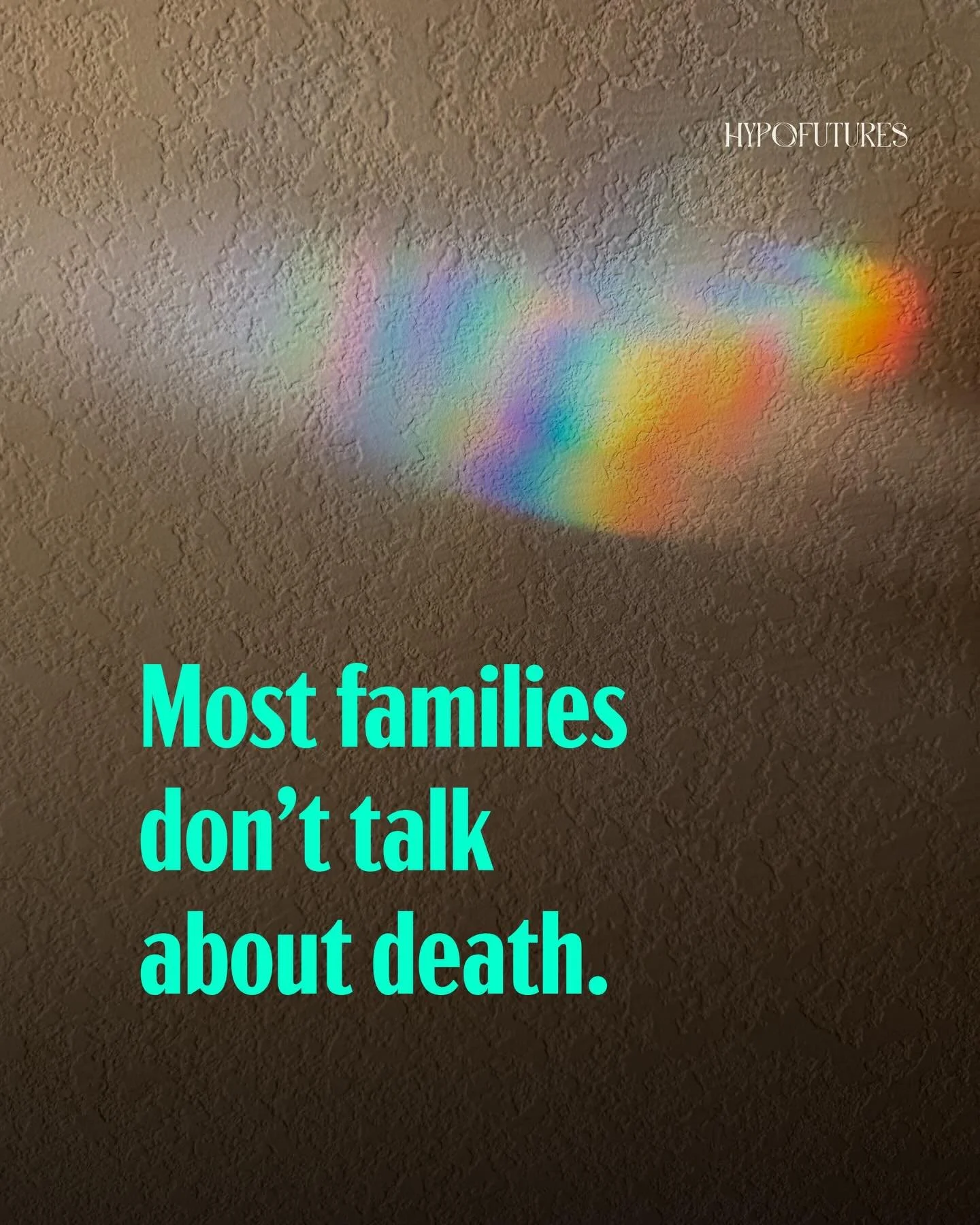 DM me "fam" for 5 questions to ask your family about death.
