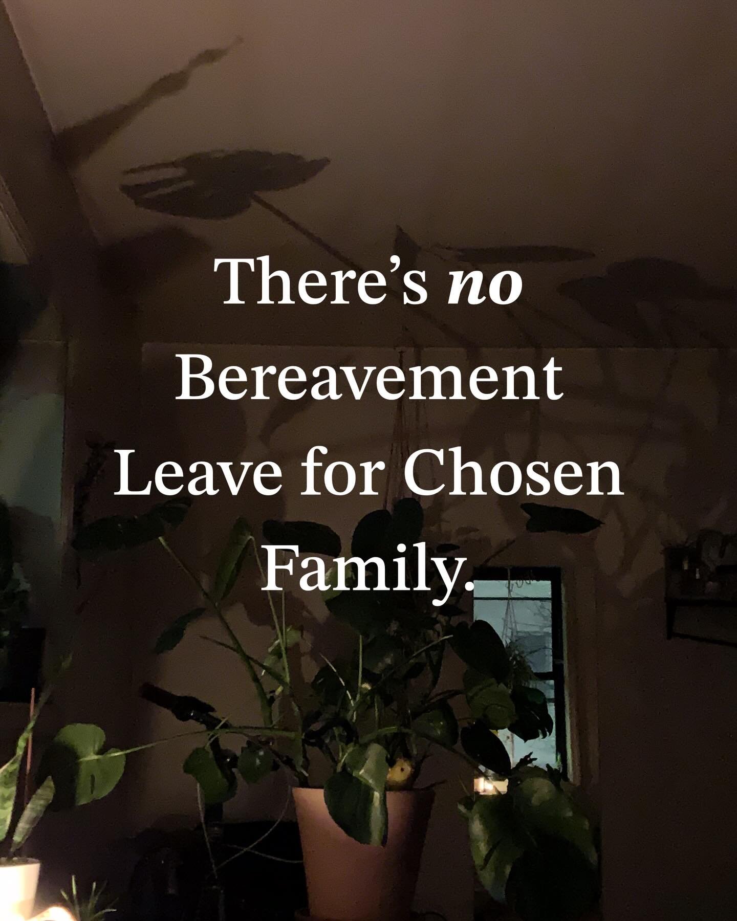 For queer people, for immigrants, for anyone whose deepest bonds aren't blood &mdash; the grief is real but the institutional support isn't.

Understanding that family isn't always blood is what this work is, and advanced directives &amp; living will