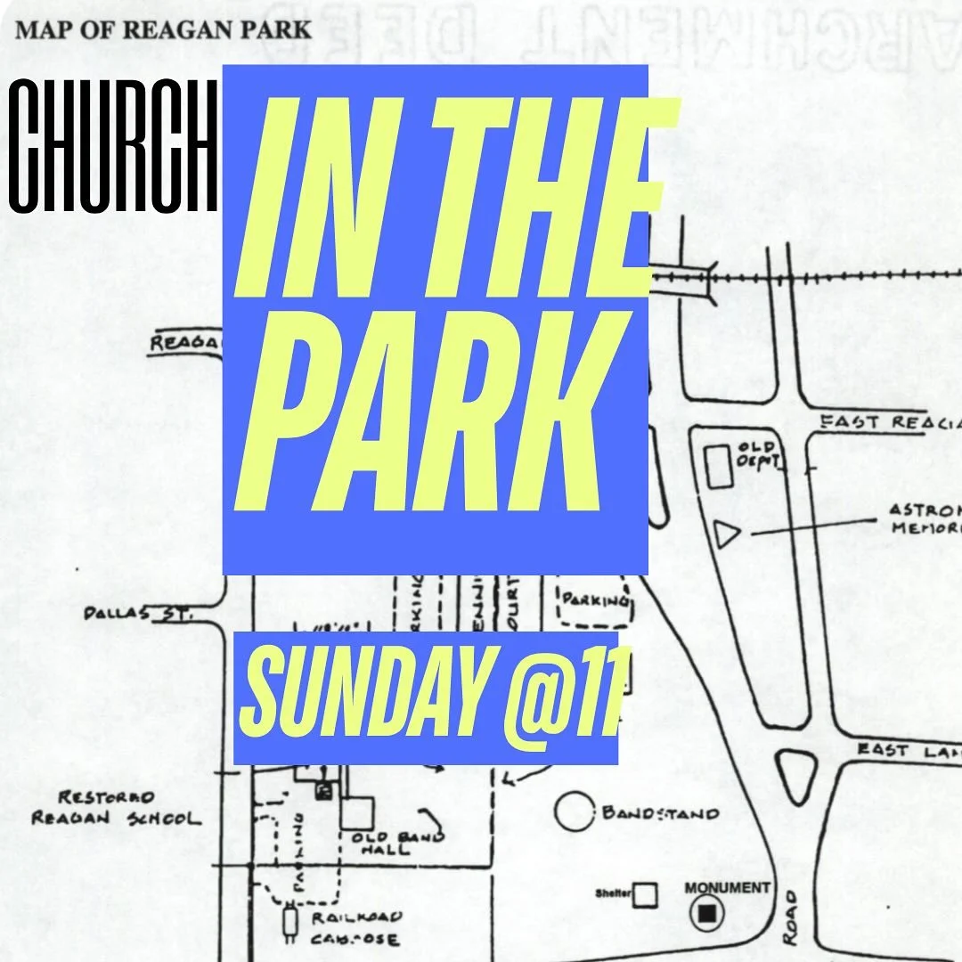 Church in the park checklist:
☑️ lawn chair
☑️ box of individual chip bags
☑️ water bottle

Invite everyone you know and meet us at the big Reagan park pavilion THIS SUNDAY. Come early to play, pray, and talk to park goers. We can&rsquo;t wait!

**Pa