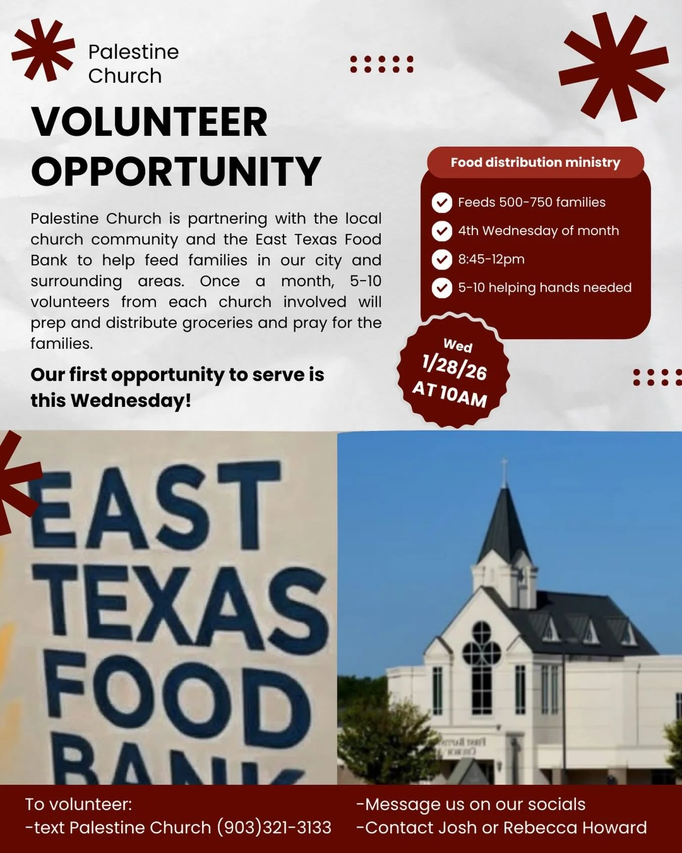 CHECK IT OUT!
If you&rsquo;ve been looking for an opportunity to serve, here it is! 

We&rsquo;re thrilled to be partnering with this ministry to care for local families.