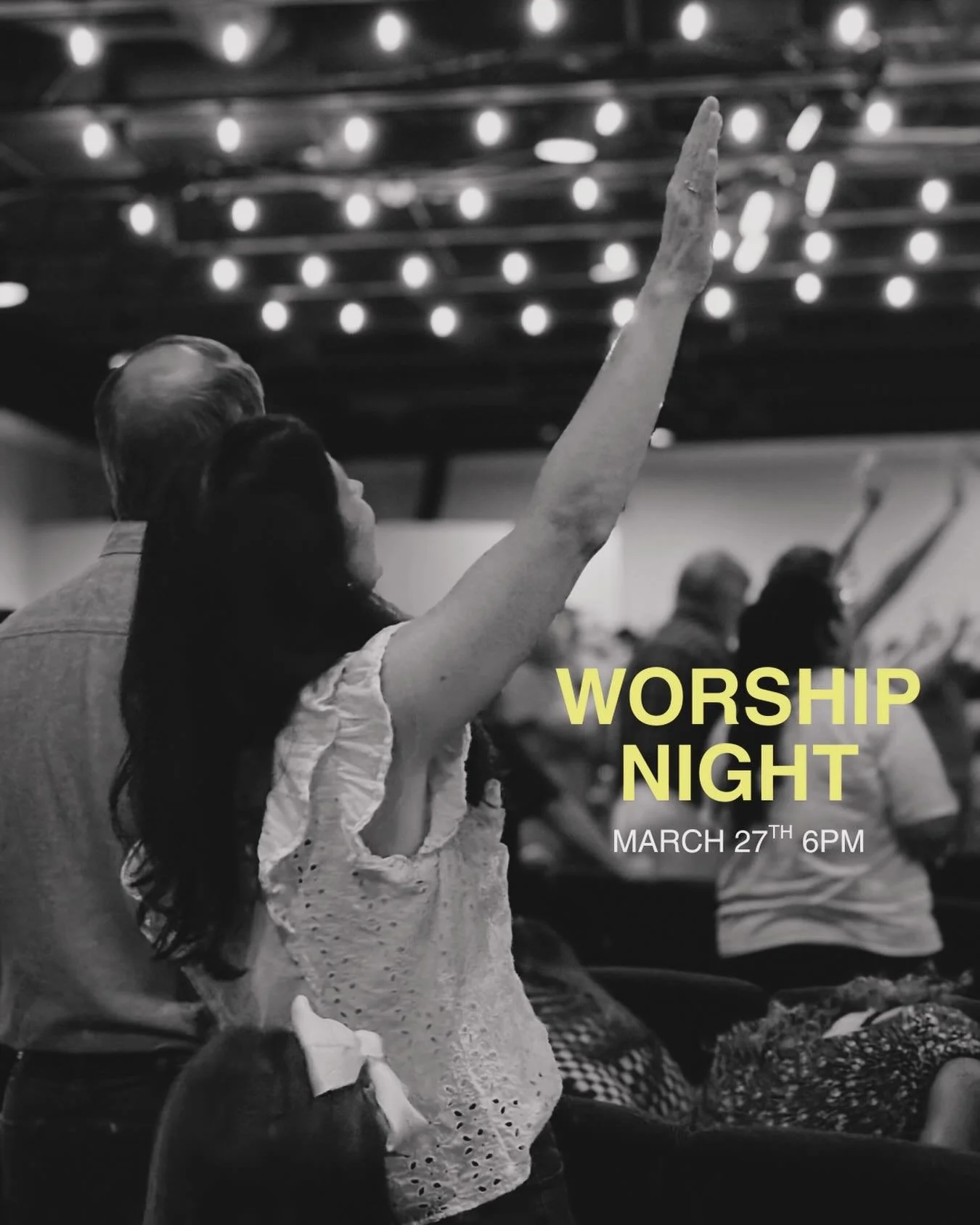 Come and be with Jesus.
Friday, March 27th at 6pm