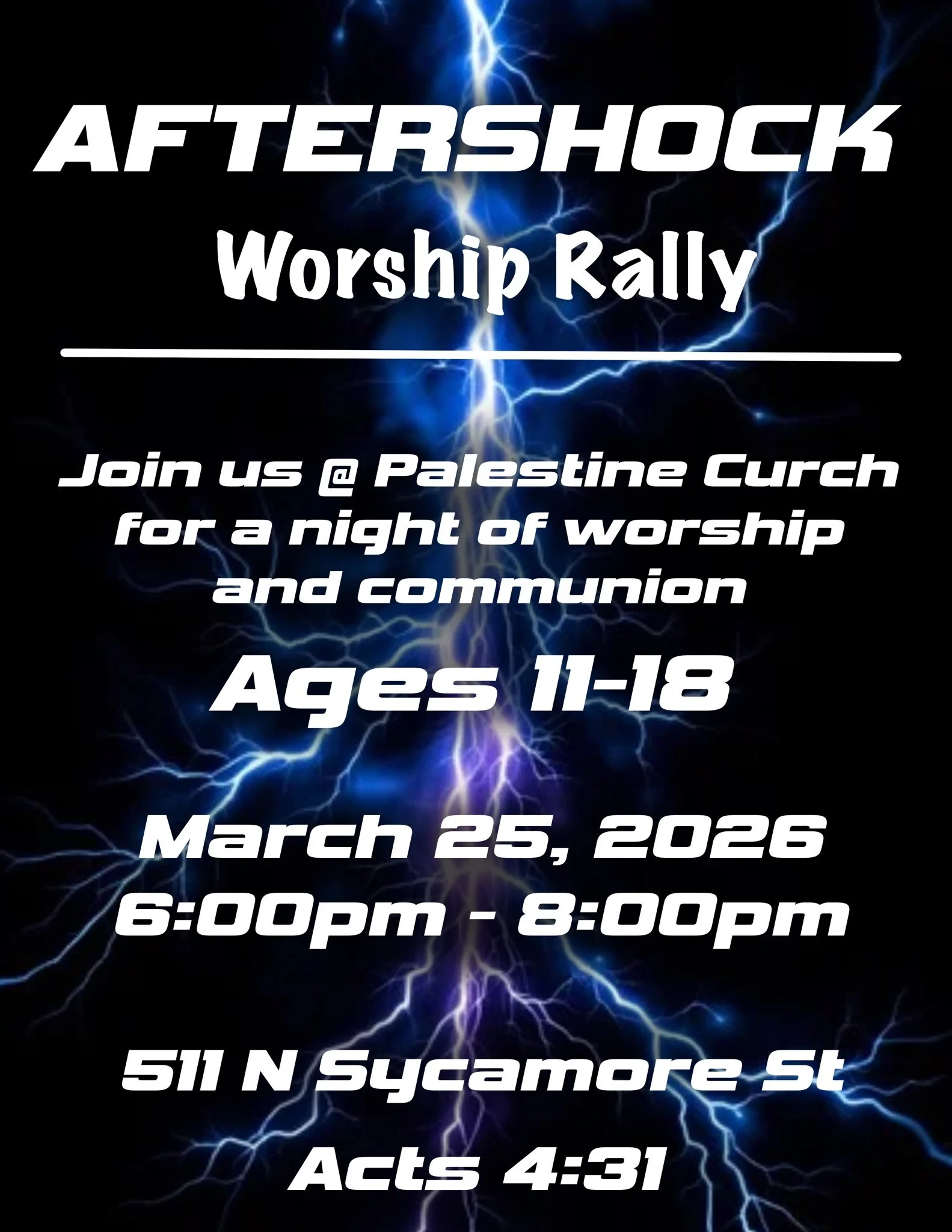 Aftershock-Community Wide Youth Worship