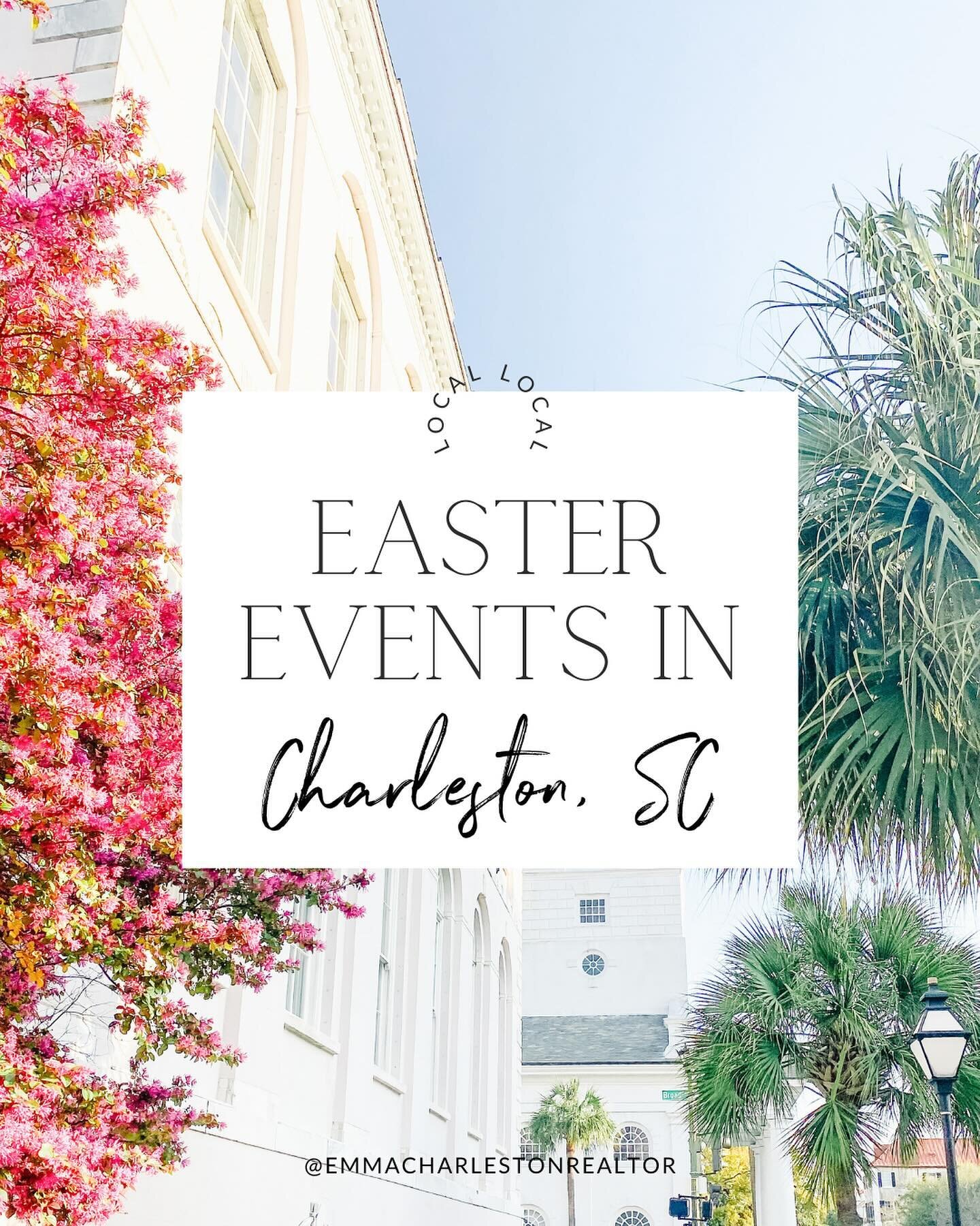 Easter events this week in Charleston 🐰 🐣 💐 &gt;&gt;&gt;

#explorecharleston #chs #charlestonsc #charlestonrealtor