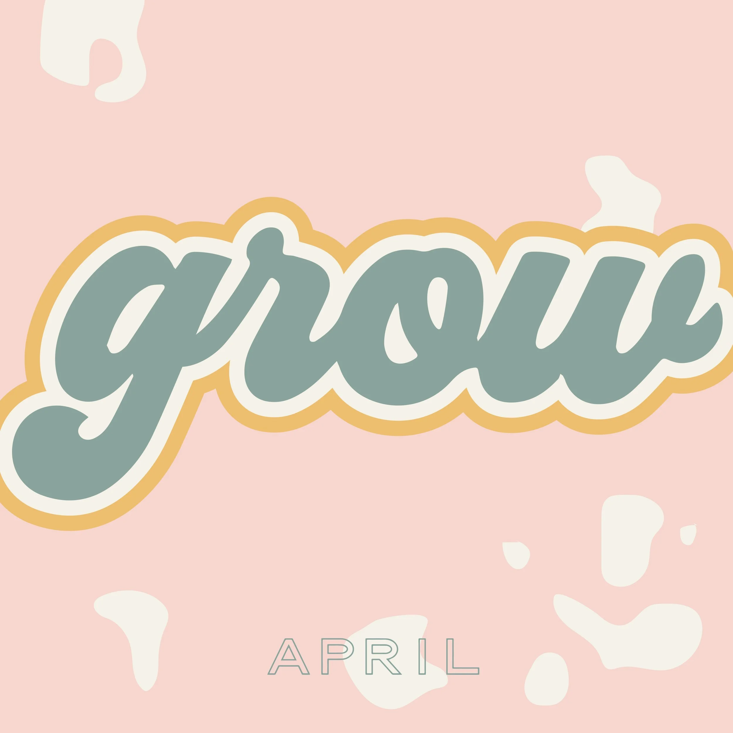 Grow, April Free Background