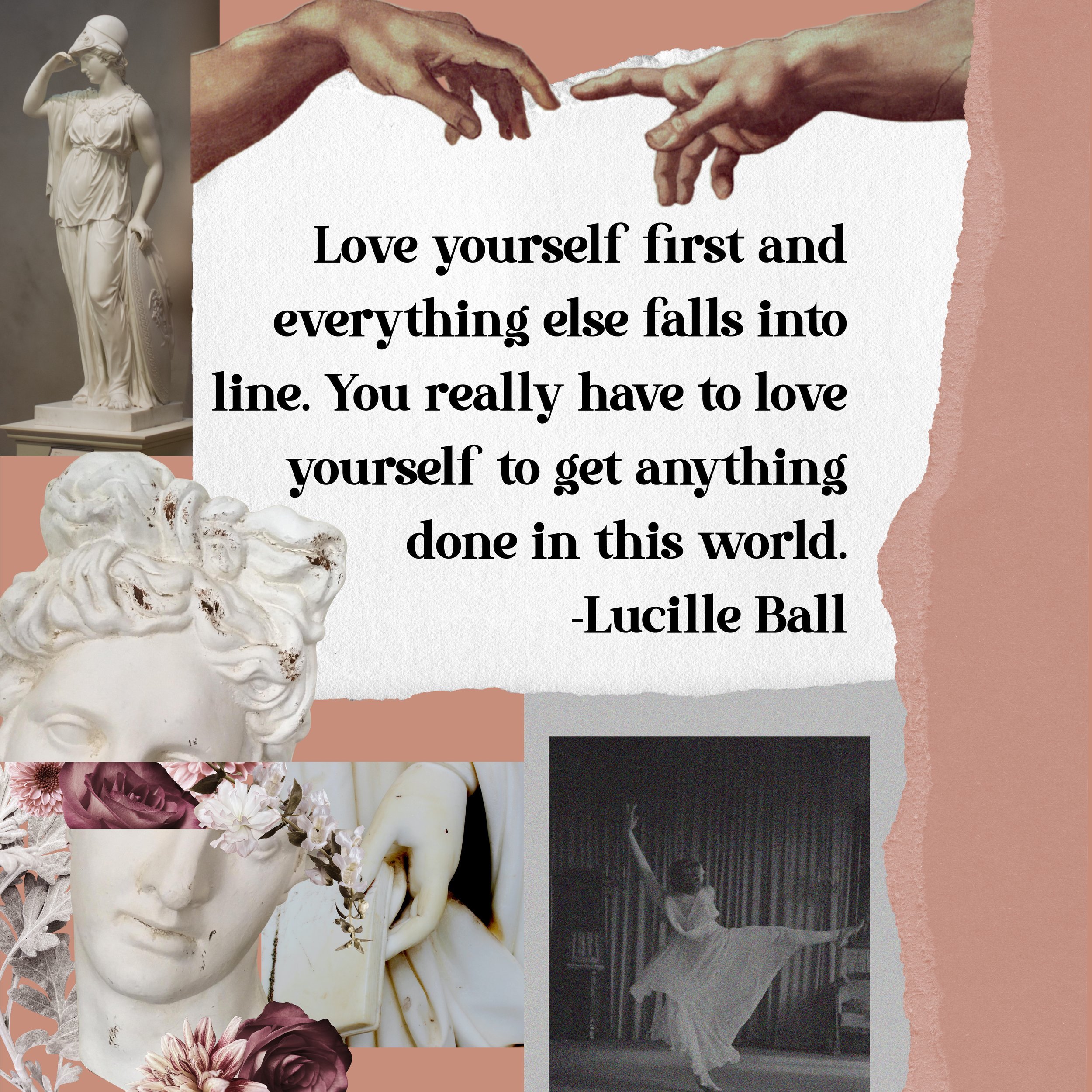 Love Yourself First, February Free Graphic