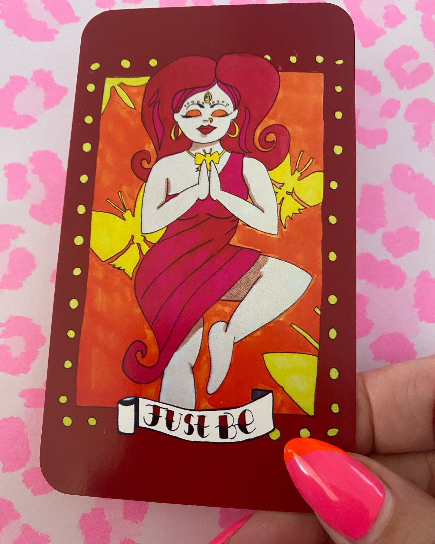 :: J U S T  B E ::

Our card pull in the SHE POWER COLLECTIVE this week was JUST BE. (It&rsquo;s from my #sassysheoracle ) 

+ well&hellip;that has NOT been easy because l, I don&rsquo;t know about you, but this week has been&hellip;INTERESTING. 

Ri