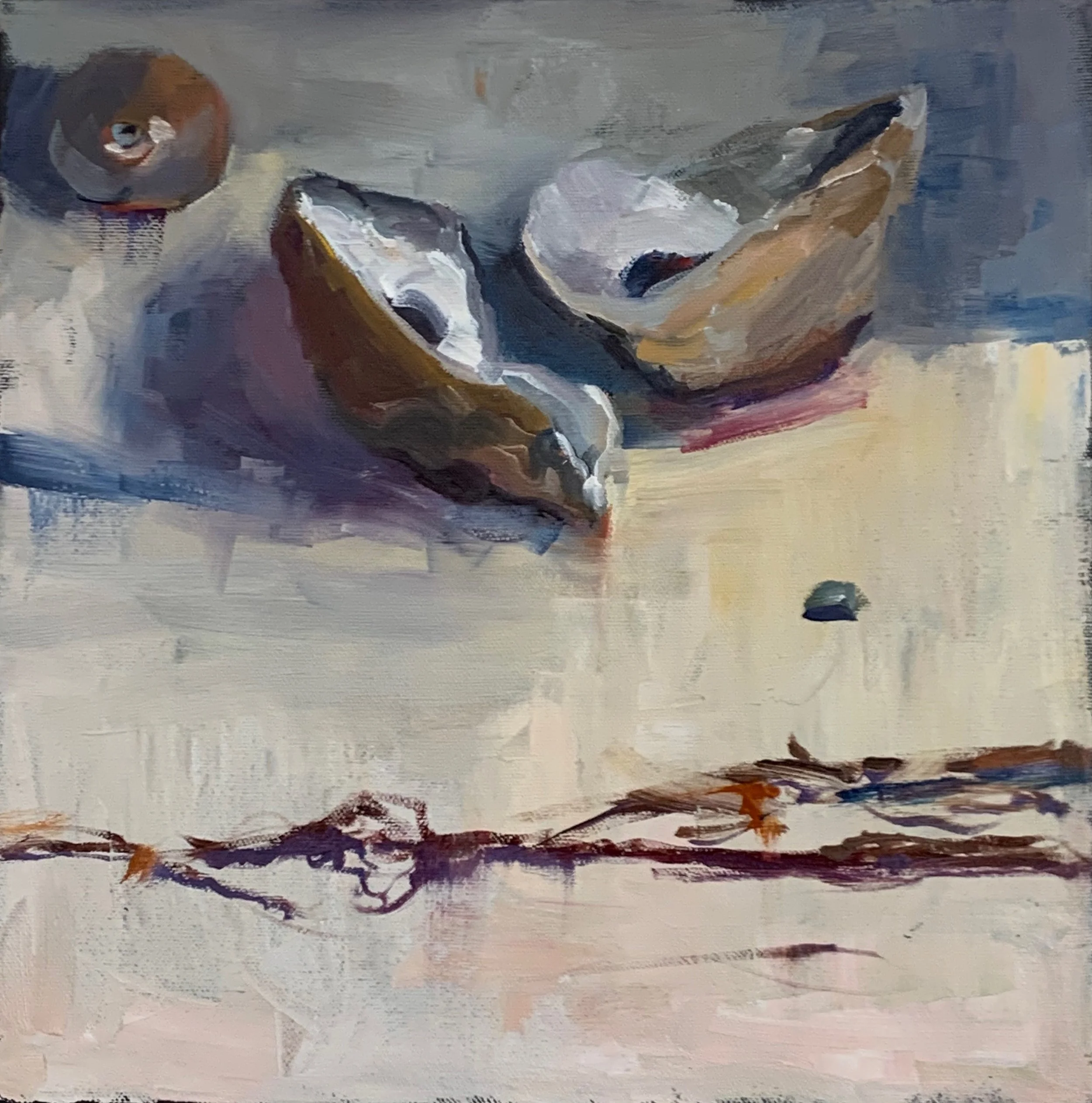 Collection, 12x12, oil on canvas, $600