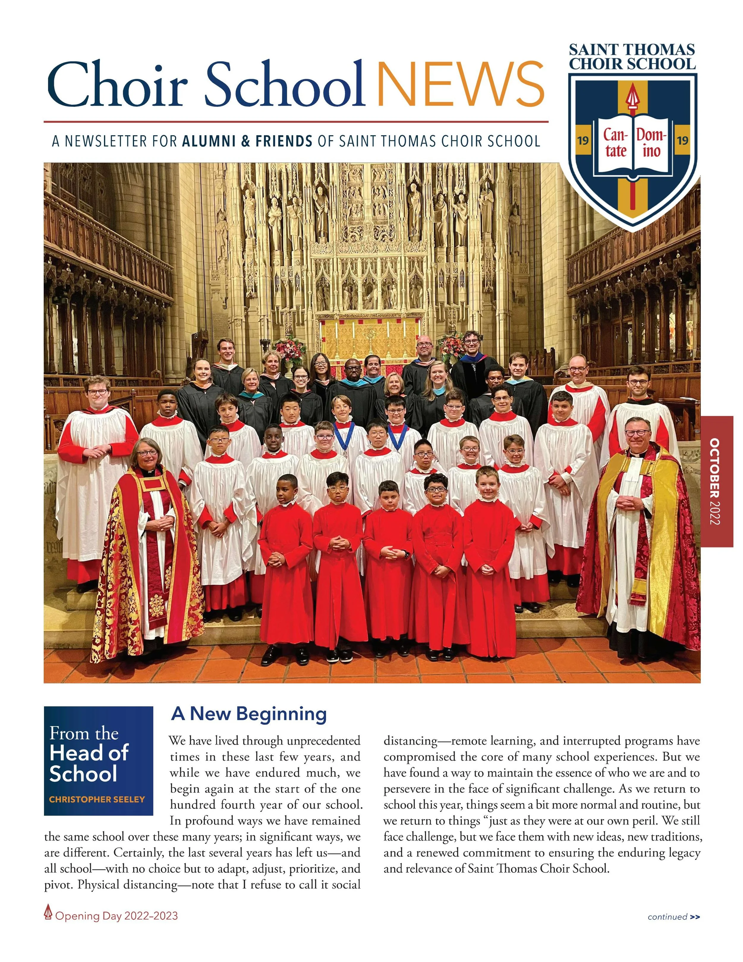 News — Saint Thomas Choir School