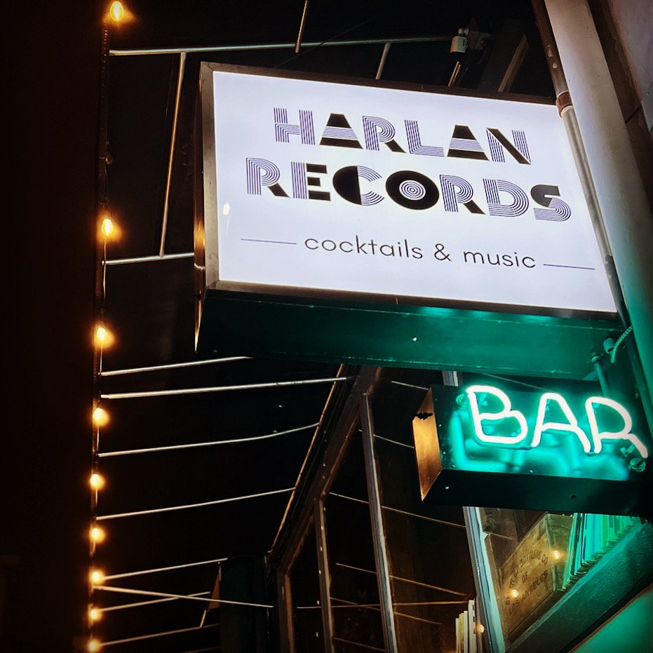Harlan Records Neon Sign