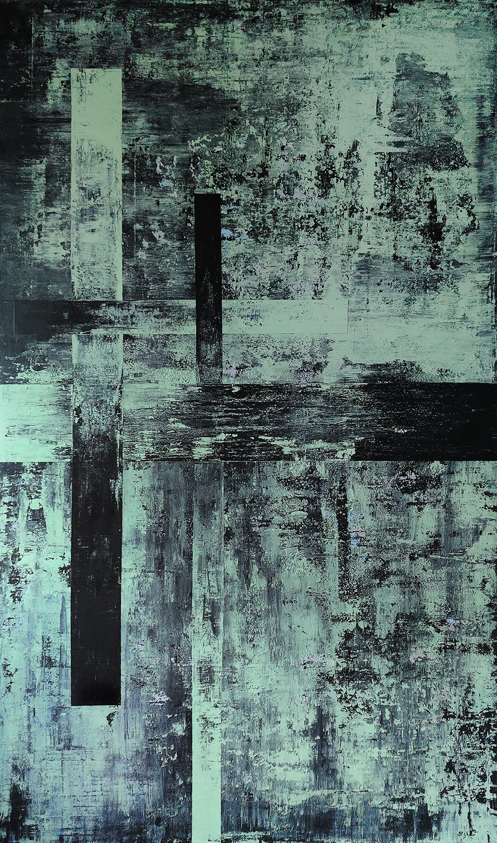 Collisions 2022
150x90cm acrylic on cotton
