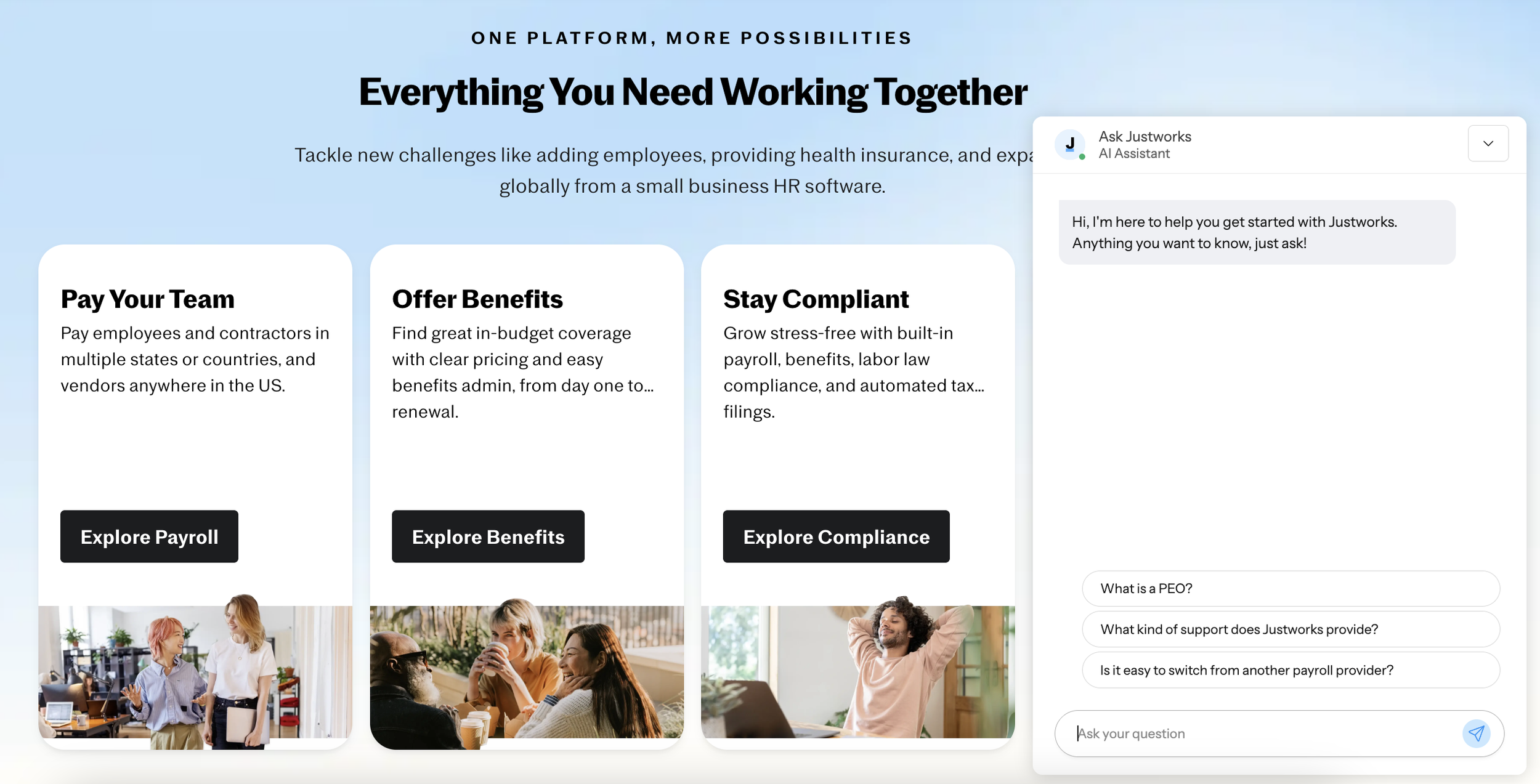 Justworks AI Chat Bot