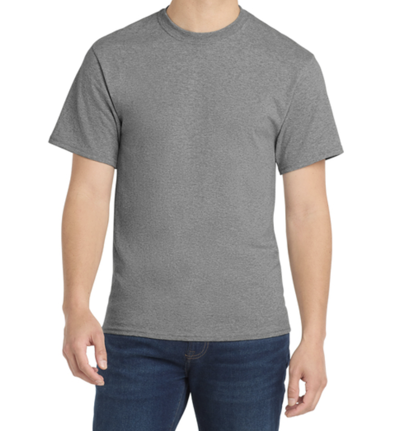 PORT & CO - PC55 - ATHLETIC HEATHER - $12.00 (AVAILABLE IN TALL SIZES)