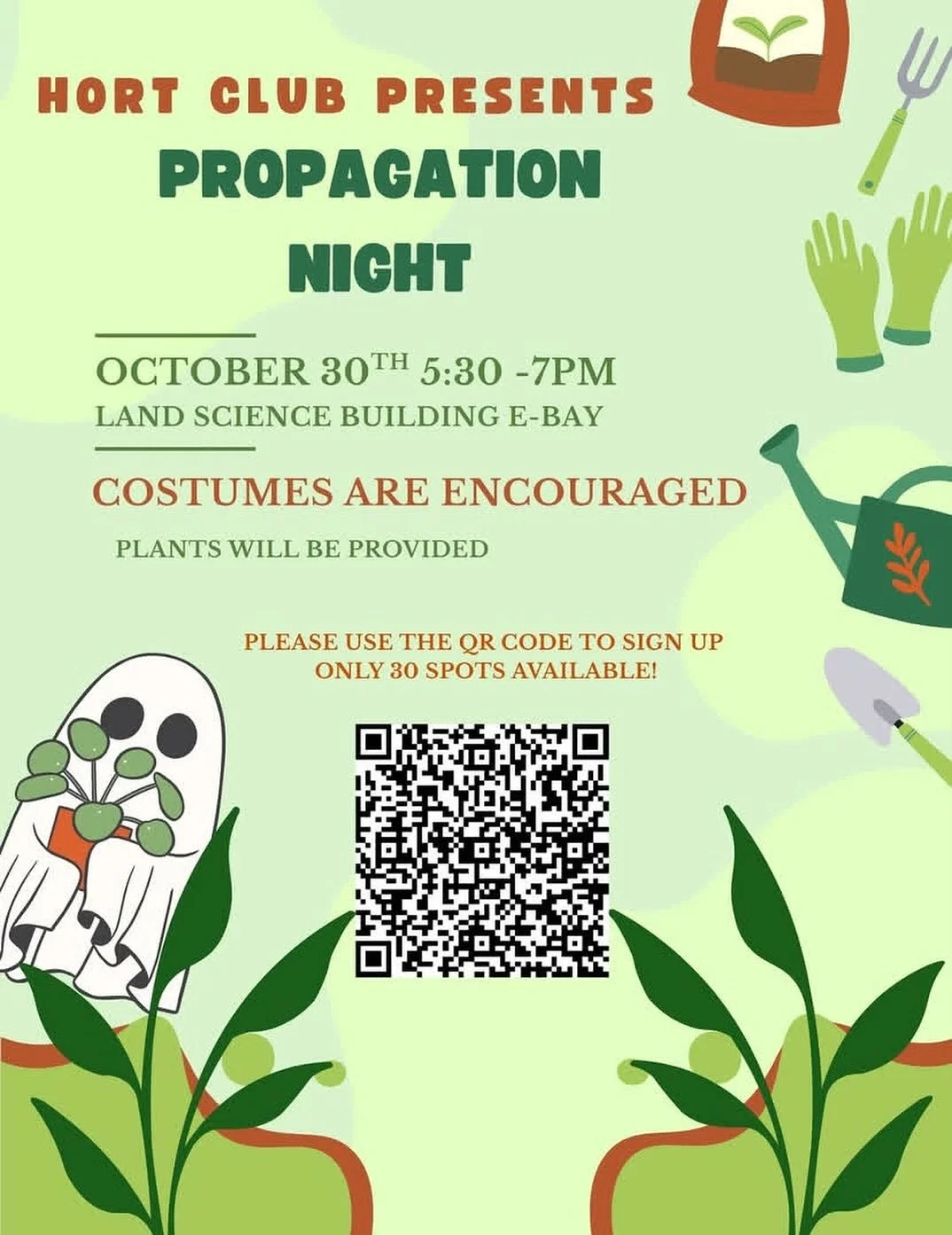 Join the @oc.hortclub tomorrow at 5:30pm in the Land Science Building E-Bay for a night of plant propagation!
Costumes encouraged! 
Plants provided!
#olds #oldscollege #ochort #plants #alberta #saocclubs