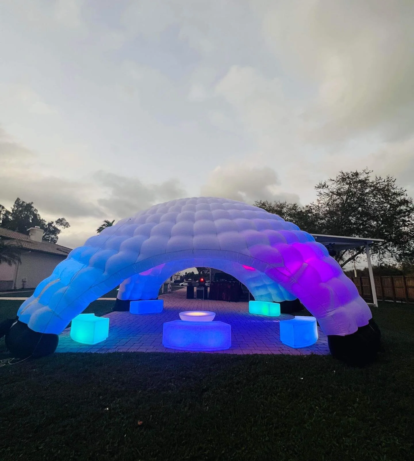 View of LED Furniture Rentals — Good Vibes Party Rentals