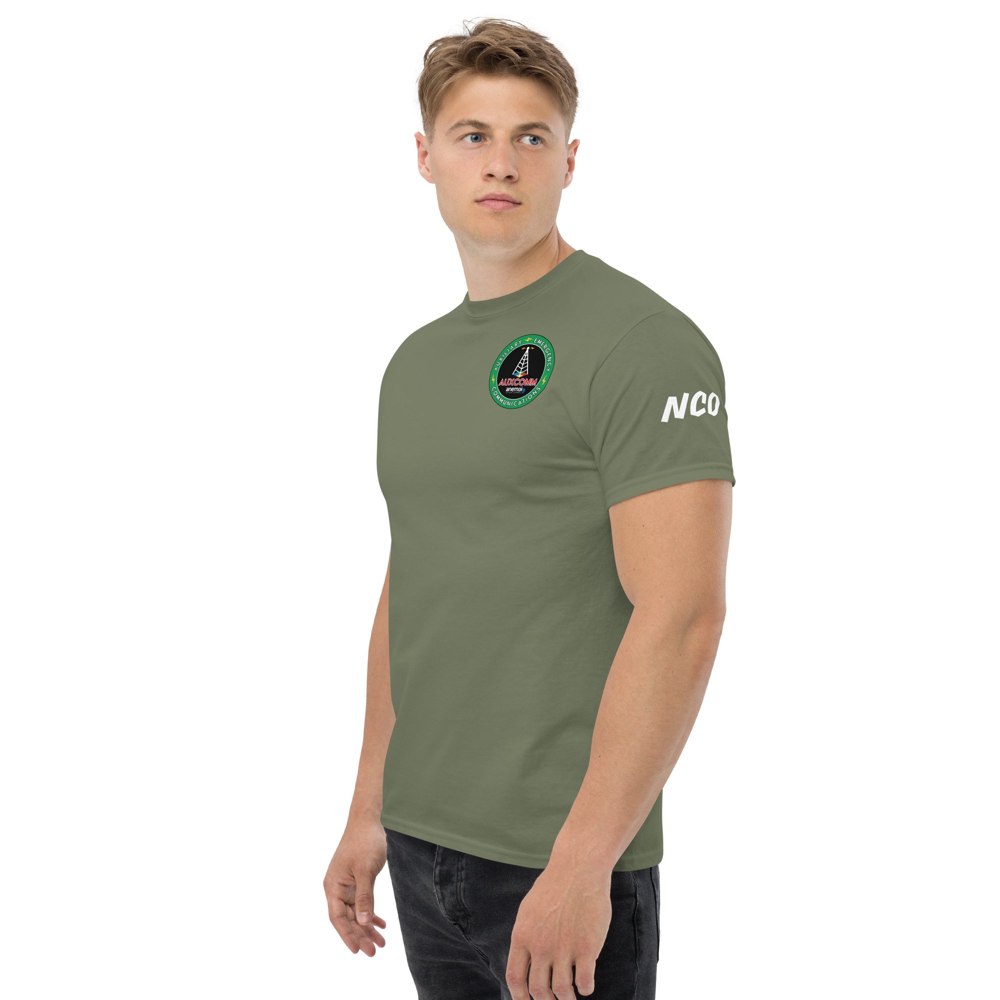 unisex-classic-tee-military-green-left-front-687663e1dc5f0.jpg