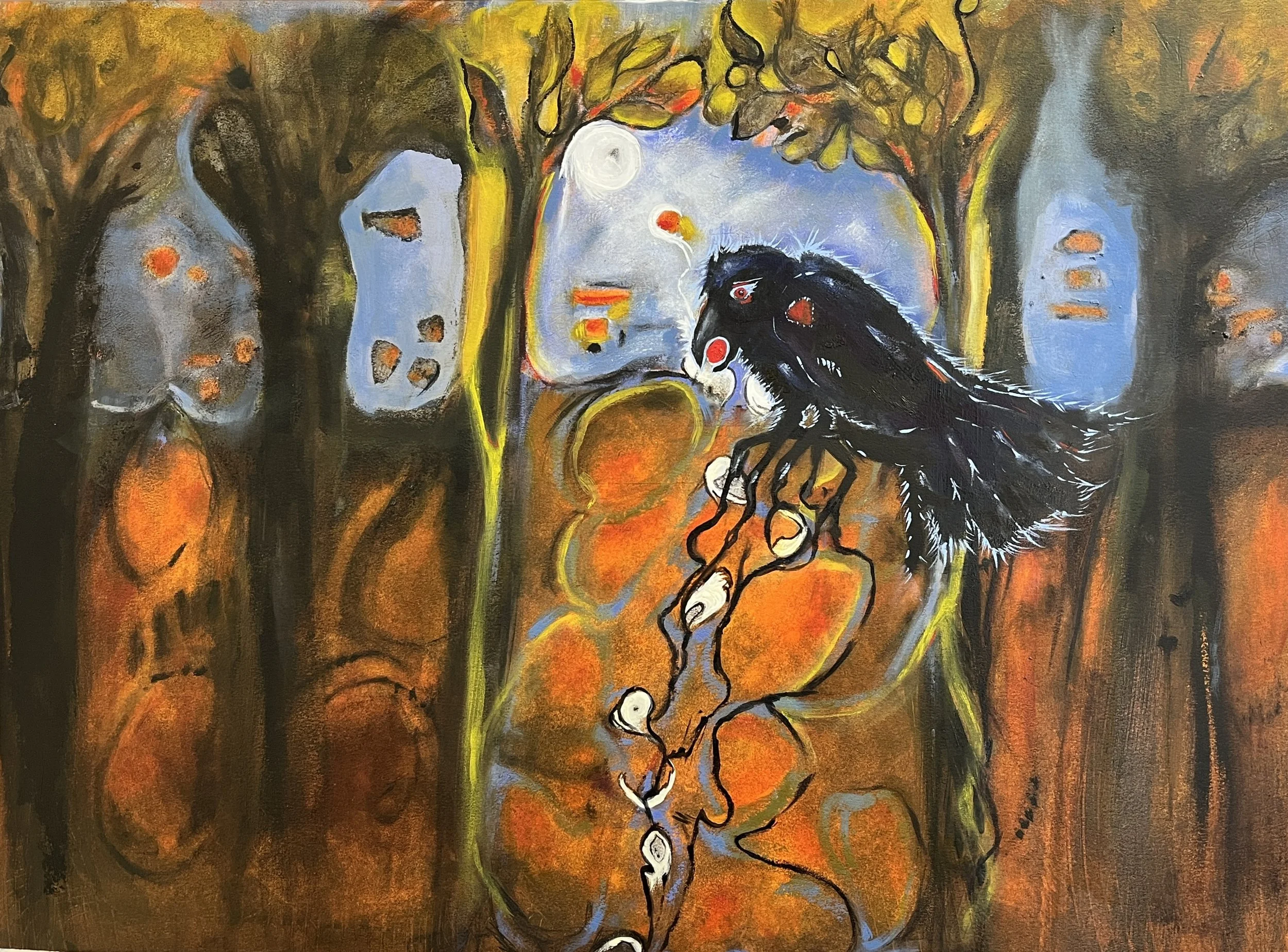 Keeping Watch, Oil on Arches Huile Paper, 22"x30"x0" unframed, 2025