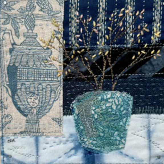 Exploring Applique in Blue and White 