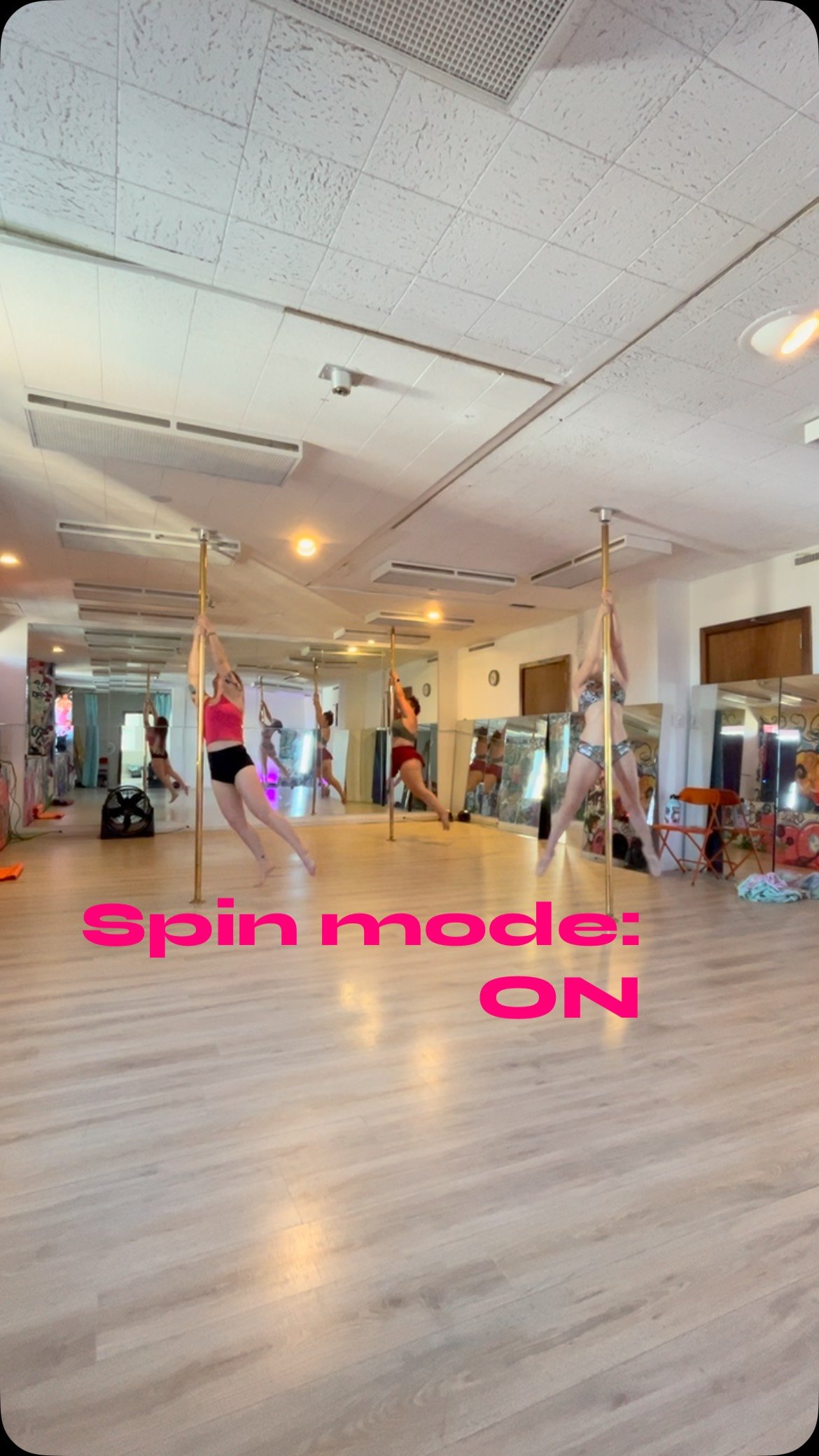 Today was brought to you by spin videos. #spinpole (yes we did other stuff too but spins are fun to film)