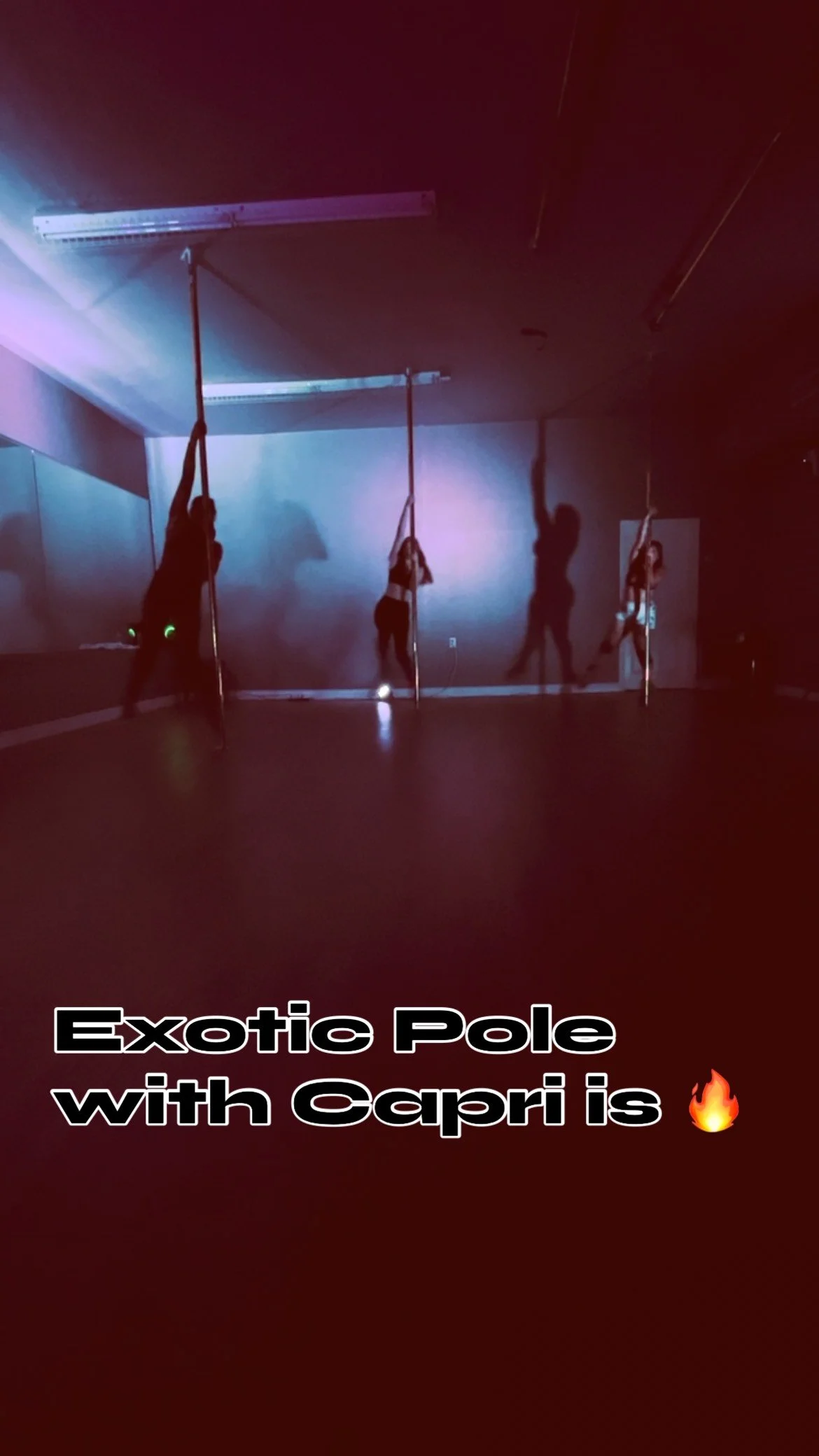 Mondays! We are lucky to have Capri teaching us her unique and beautiful style. #Exoticpole #lowflowpole